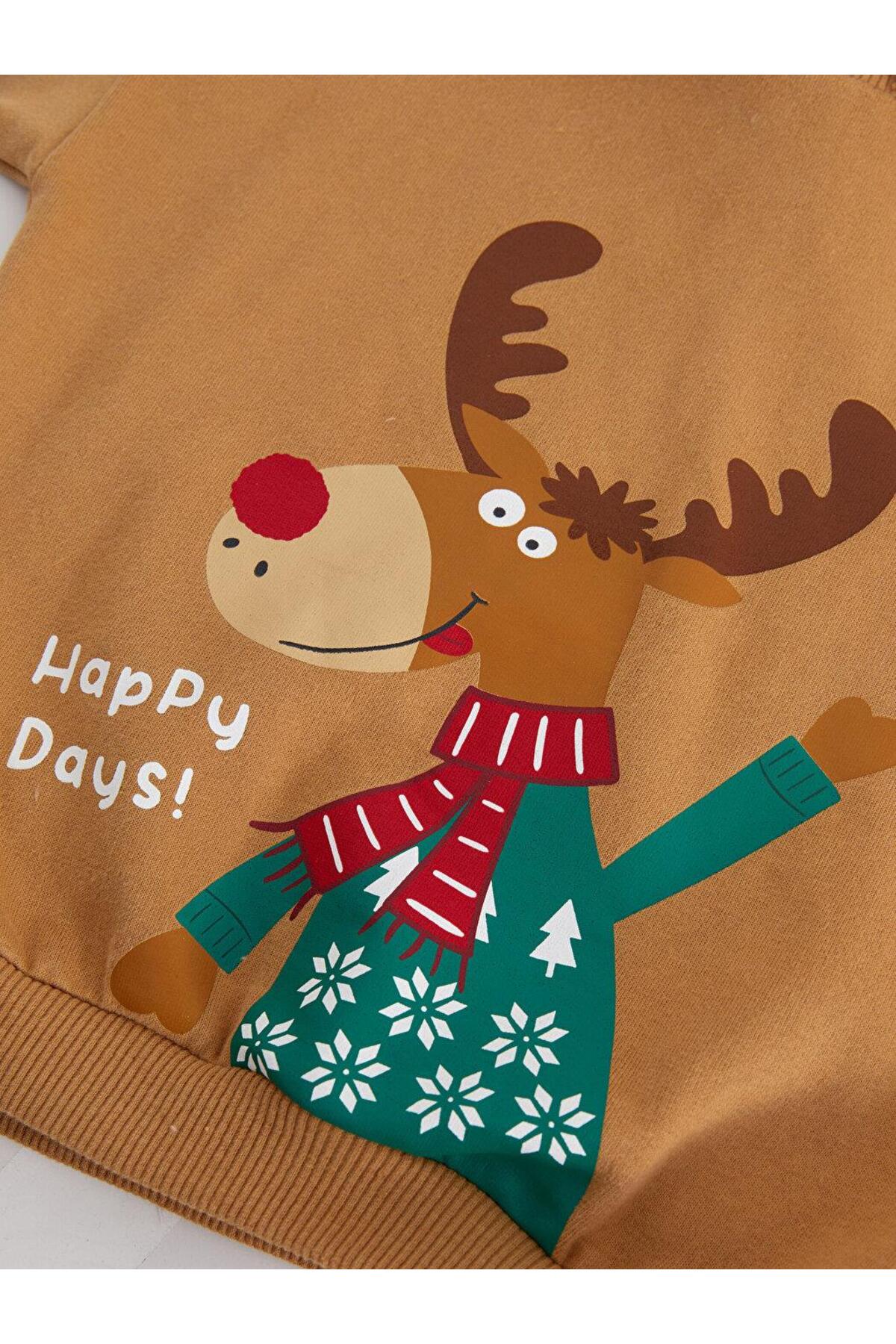 سویشرت پسرانه مشکی LC Waikiki | W2G883B1 اورجینال - تصویر 7