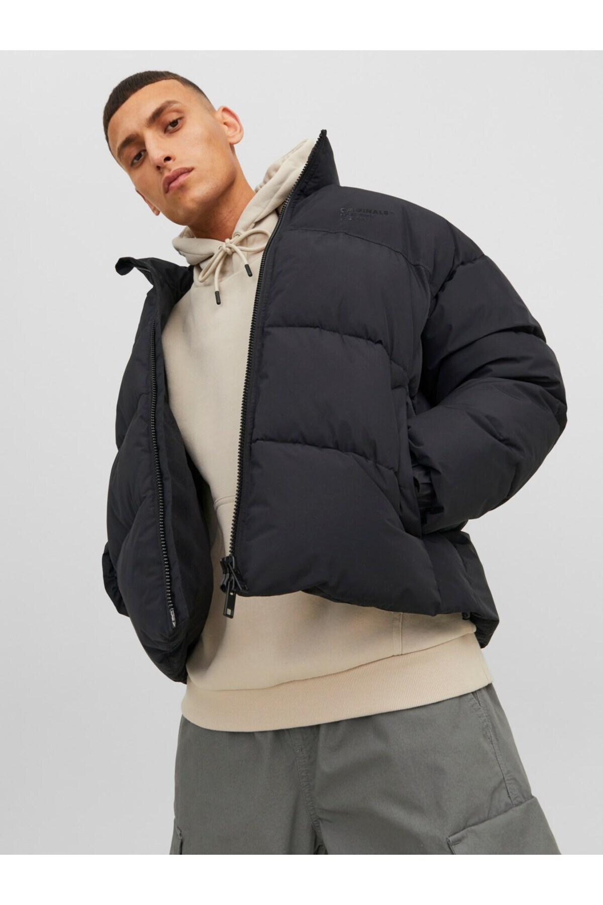 کاپشن جک اند جونز مردانه  مشکی  راسته Regular/رگولار    Regular/رگولار Daily/روزانه | Jack & Jones 12238869 - تصویر 3