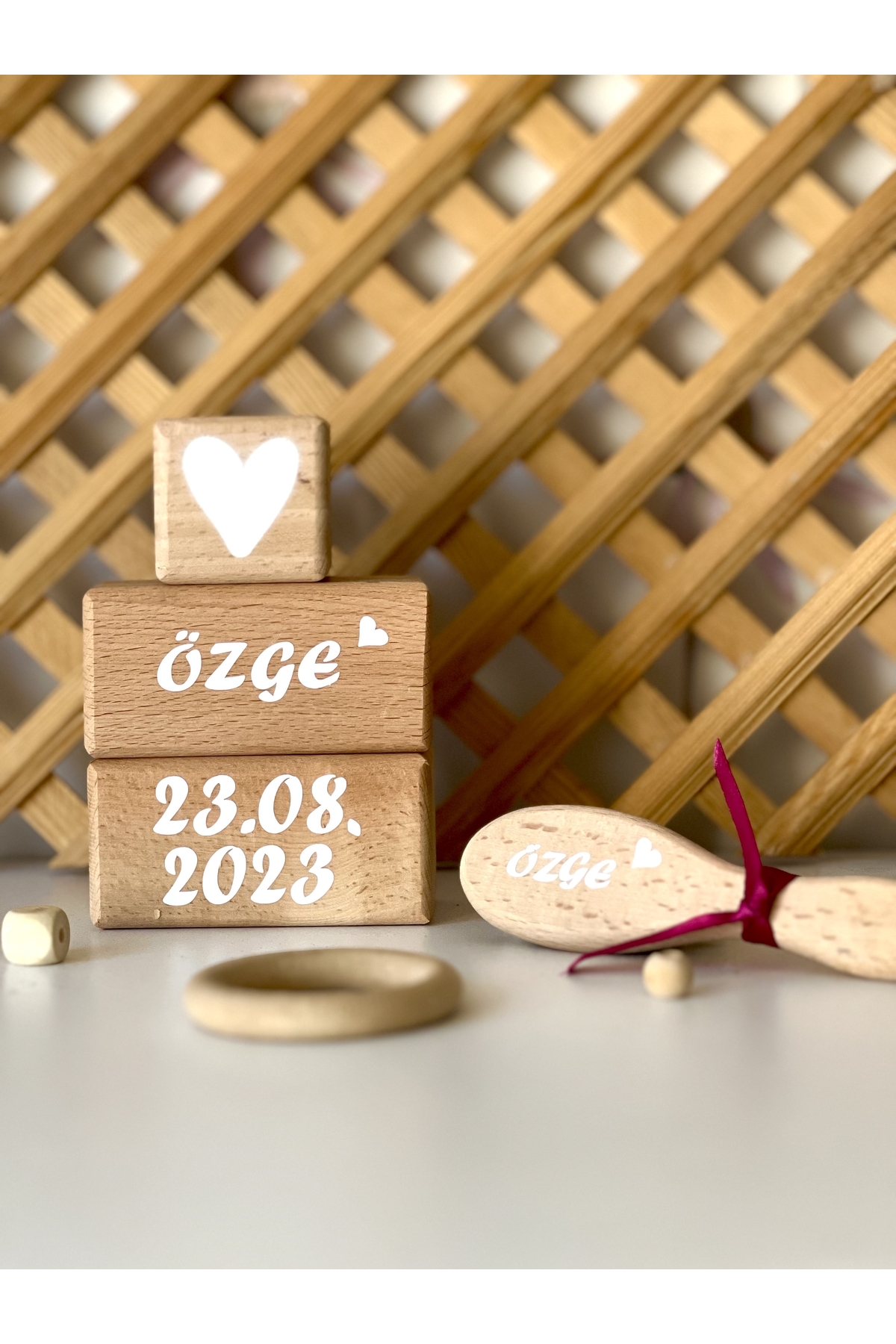 Kişiye özel doğum tarihi ve isimli küp seti