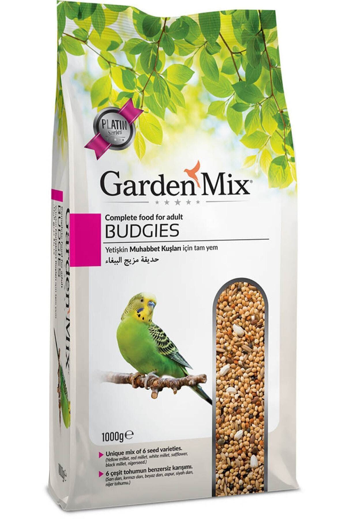 Gardenmix Garden Mix Platin Series Budgies Yetişkin Muhabbet Kuşu Yemi 1kg