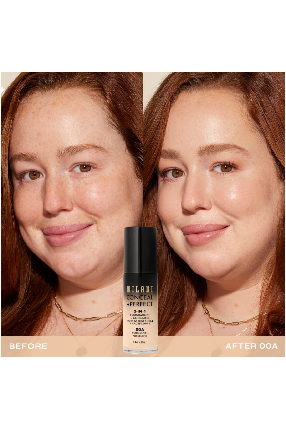 MILANI-Perfect Conceal 2-in-1 Foundation - 00A 2