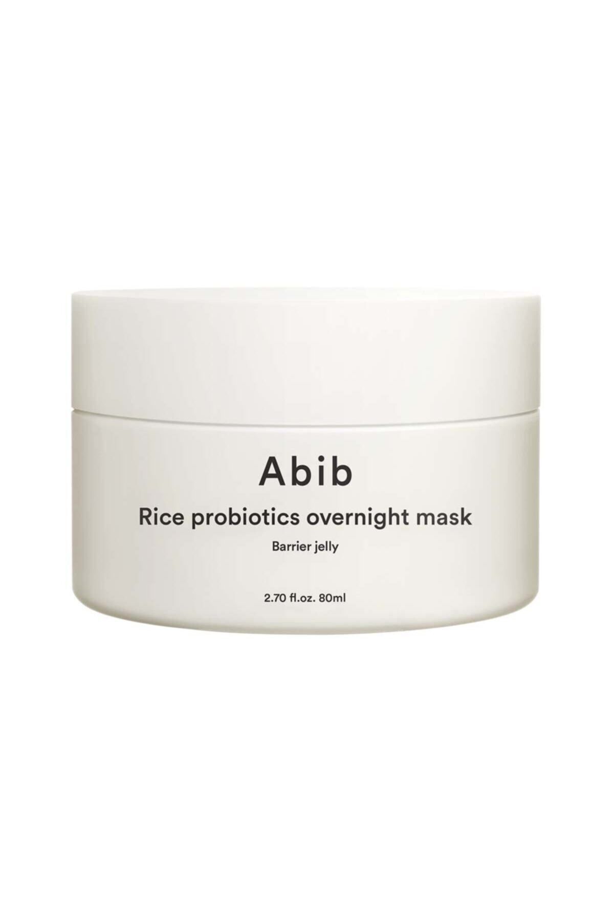 Abib Abib Rice Probiotics Overnight Mask Barrier Jelly 80 Ml - Mască Peste Noapte Cu Probiotice Din Orez - Mărime unică