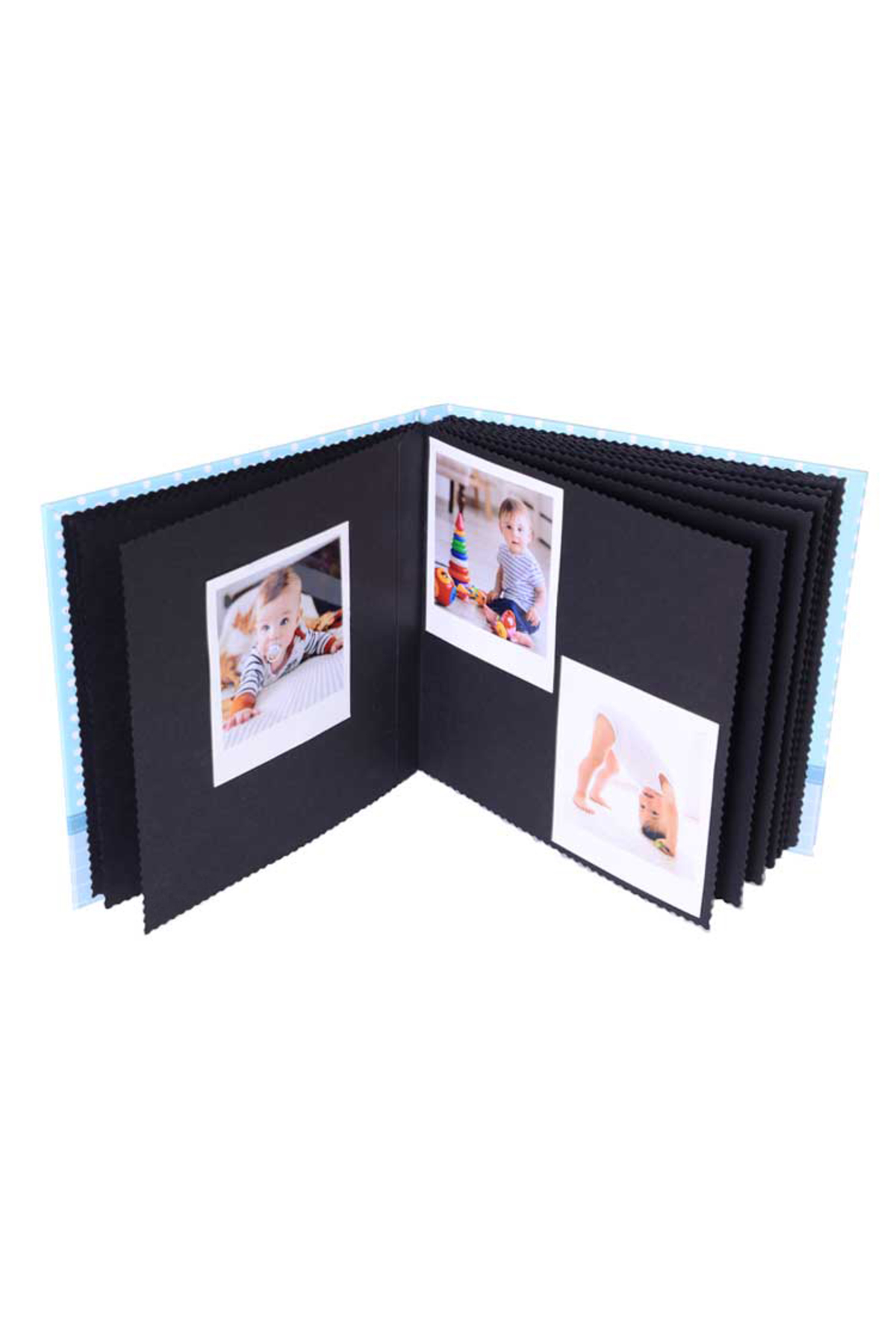 yhfoto Bebek Anı Defteri - Mavi Fotoğraf Albümü - 20x20 Mavi Leylek Figürlü Albüm fotoğrafı 3 (önizleme)