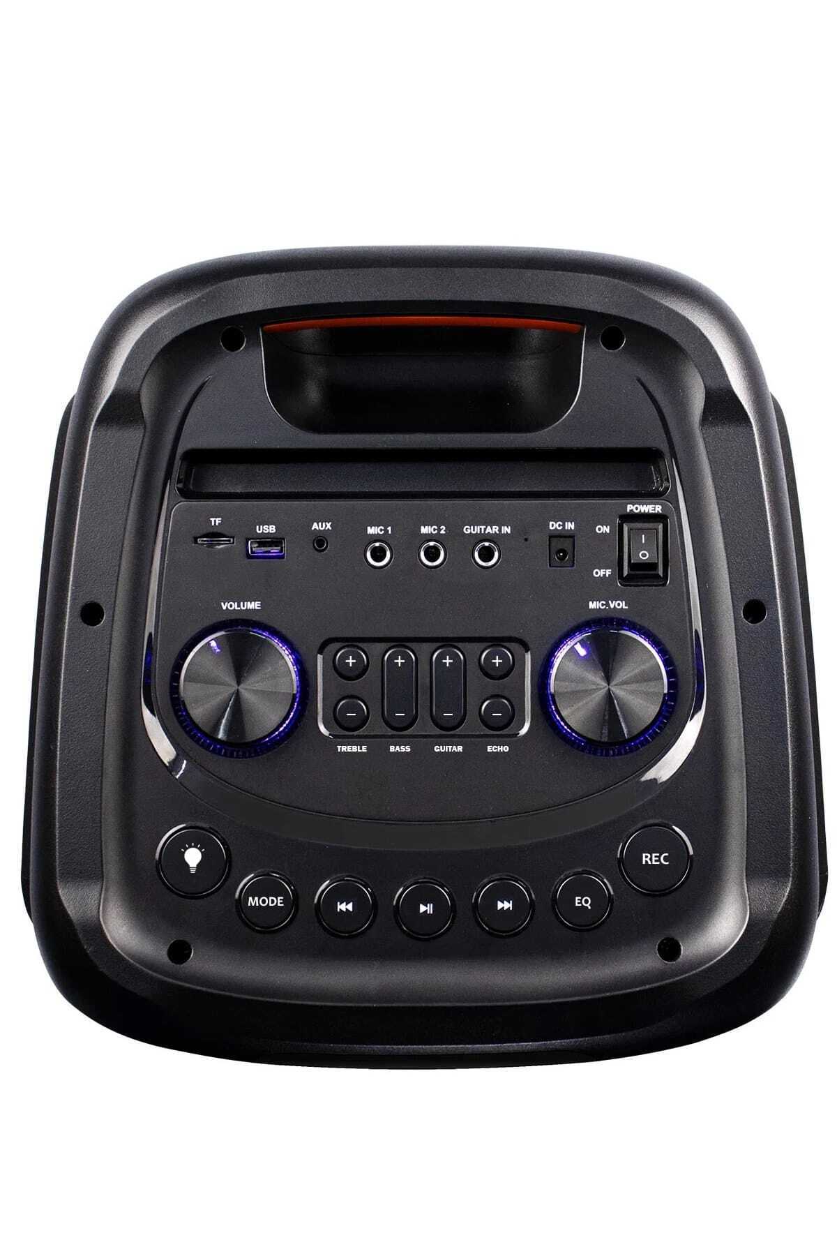 Taşınabilir Bluetooth Hoparlör Led Işıklı Karaoke Ses Sistemi, Mikrofon Parti Veya Toplanti Anfisi 3