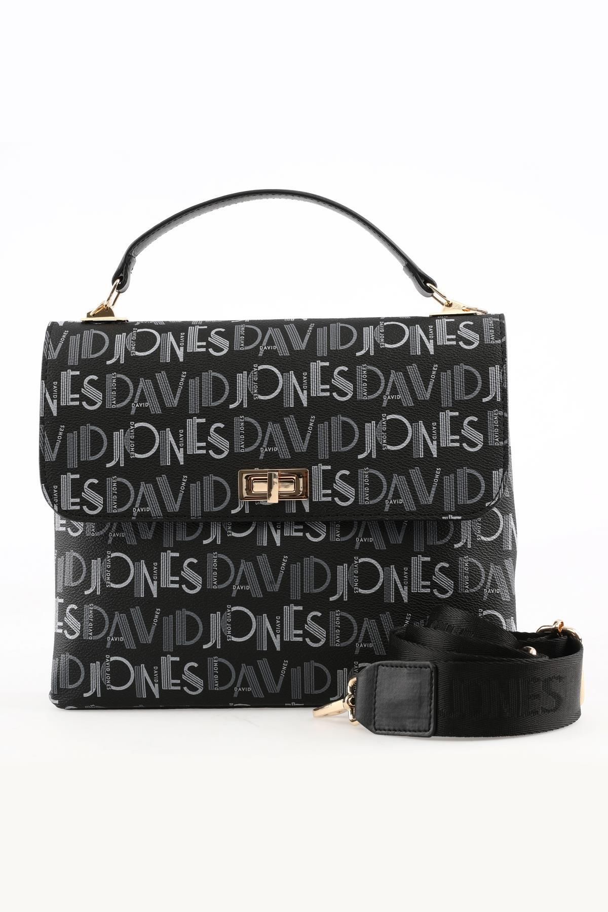 David Jones Shoulder Bag Black Logo