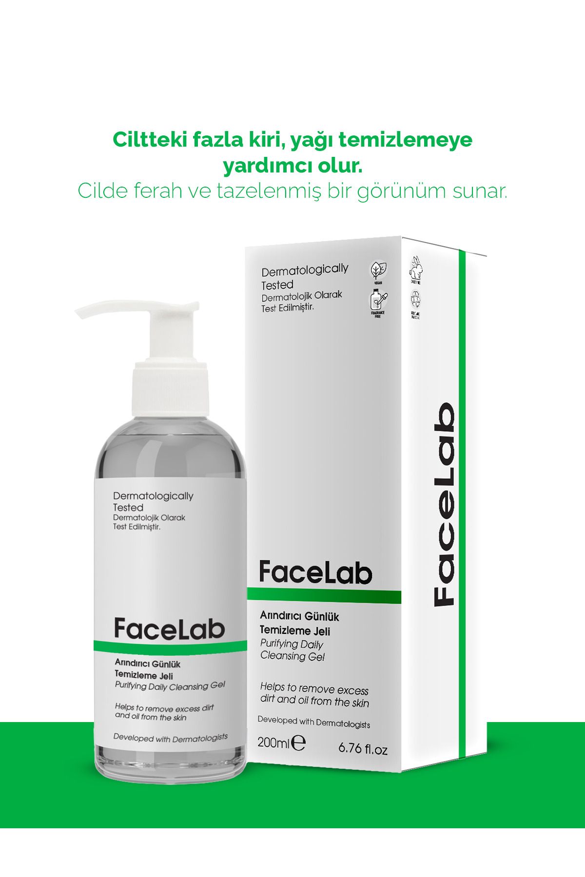 FaceLab-Purifying and Soothing Facial Cleansing Gel for All Skin Types 200 ml 2