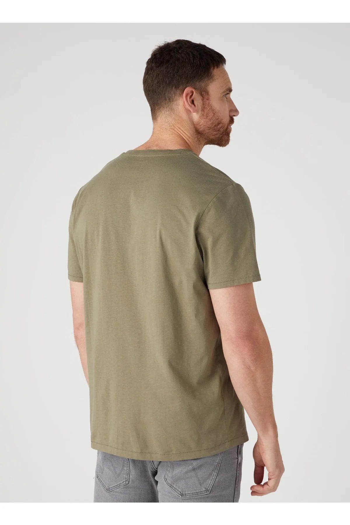 تی شرت سبز مردانه دوچرخه برش معمولی مناسب T shirt Wrangler