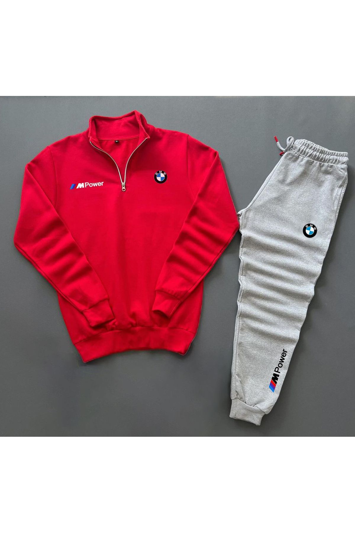 V PER M Power Half Zipper Jacket and Tracksuit 2 Piece Winter
