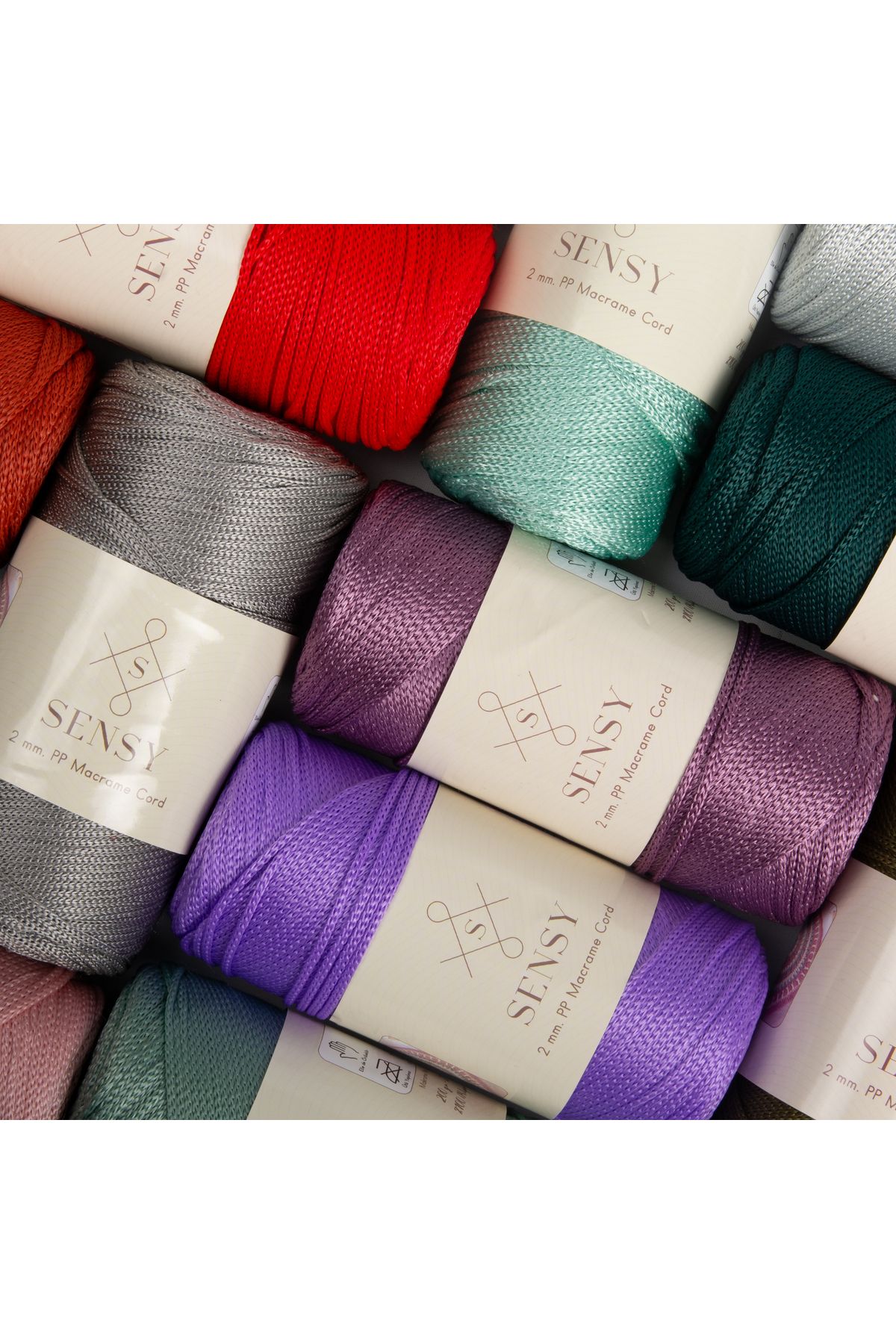 SENSY-2 Mm - 200 gr Polyester Macrame Thread Skin Color 230 M Polyester Macrame Thread Suppla Rope And Bag Thread 8