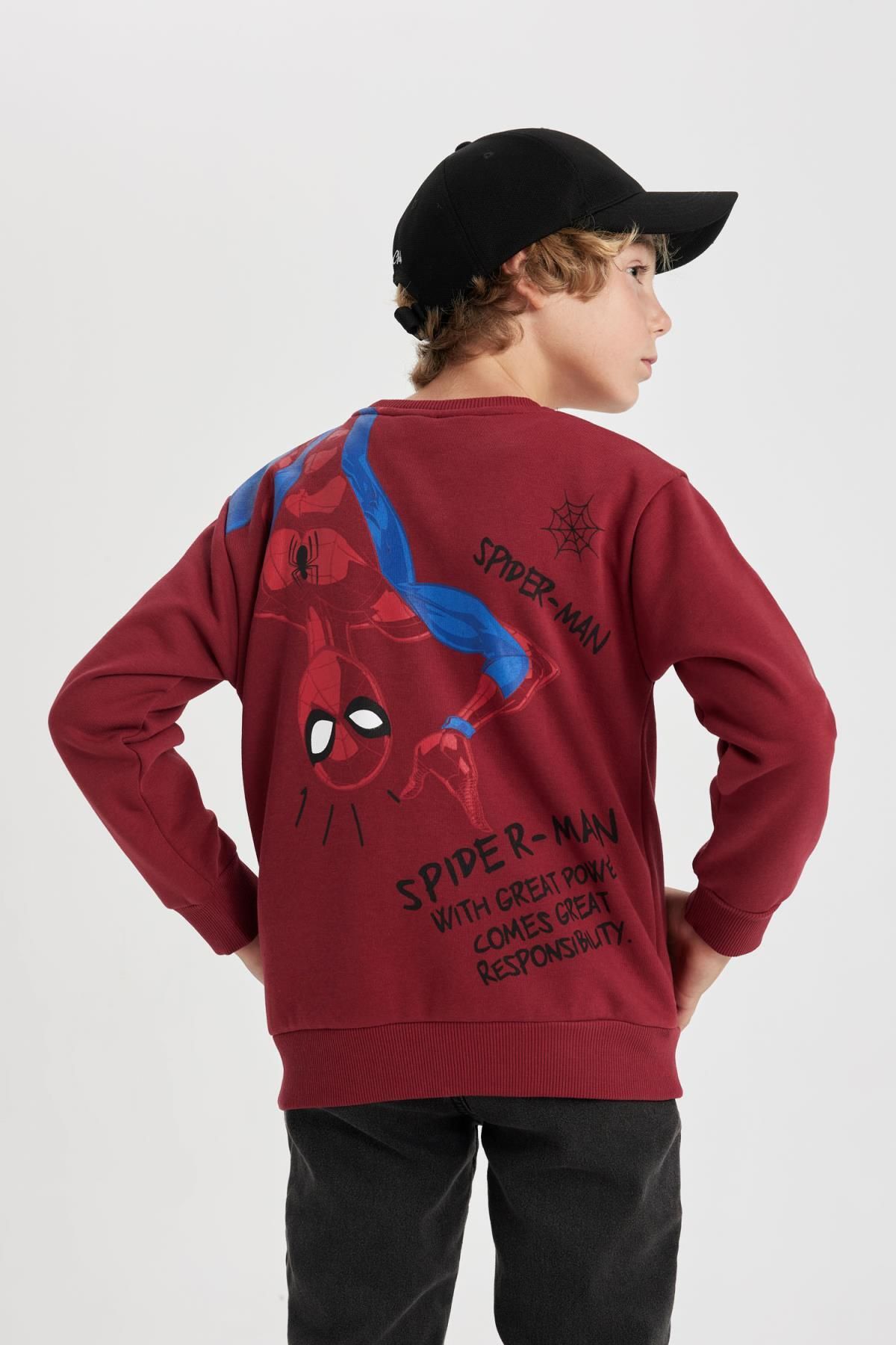 Boys best sale spiderman sweatshirt
