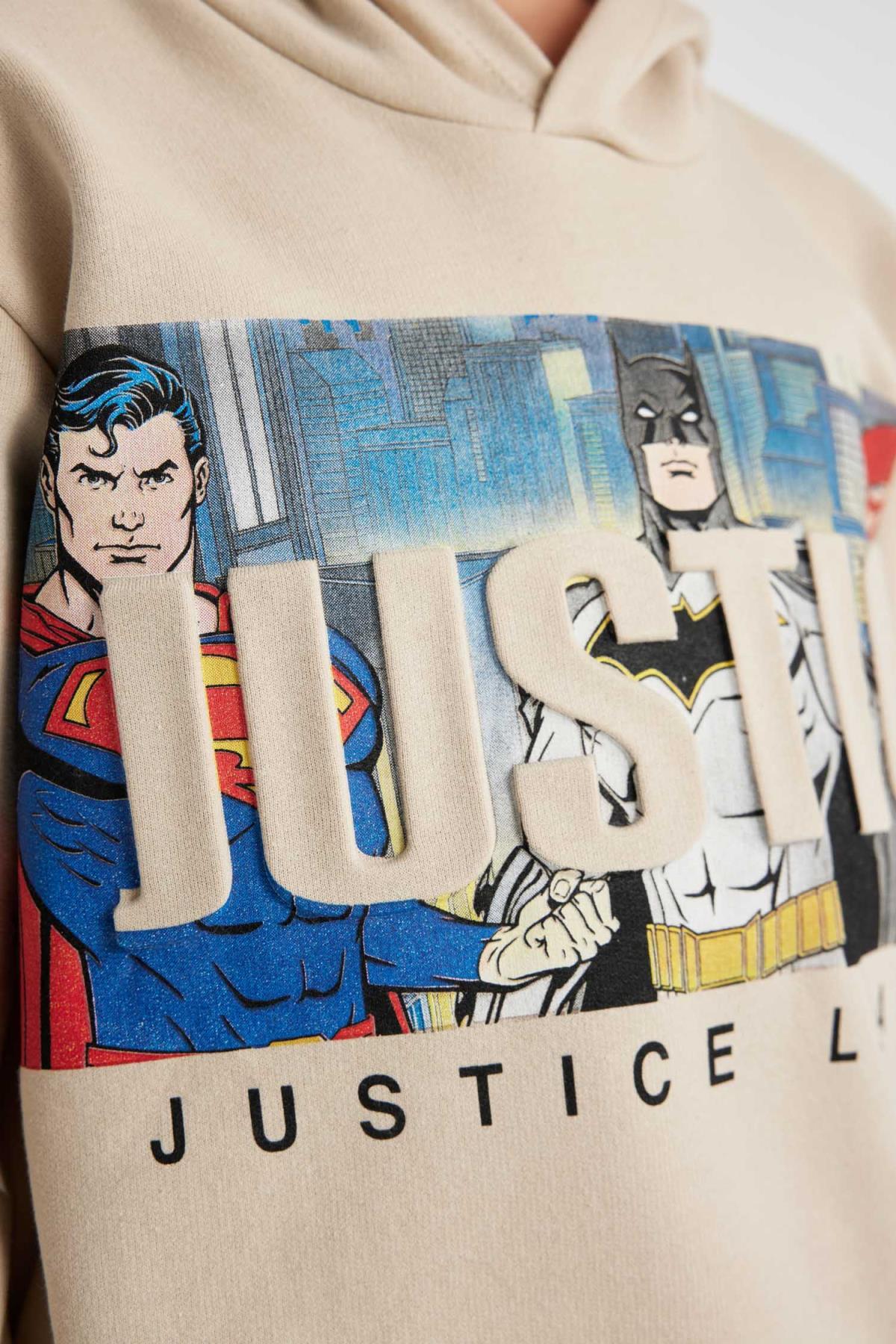 سویشرت پسرانه بژ Defacto | B2219A823WN اورجینال - تصویر 5