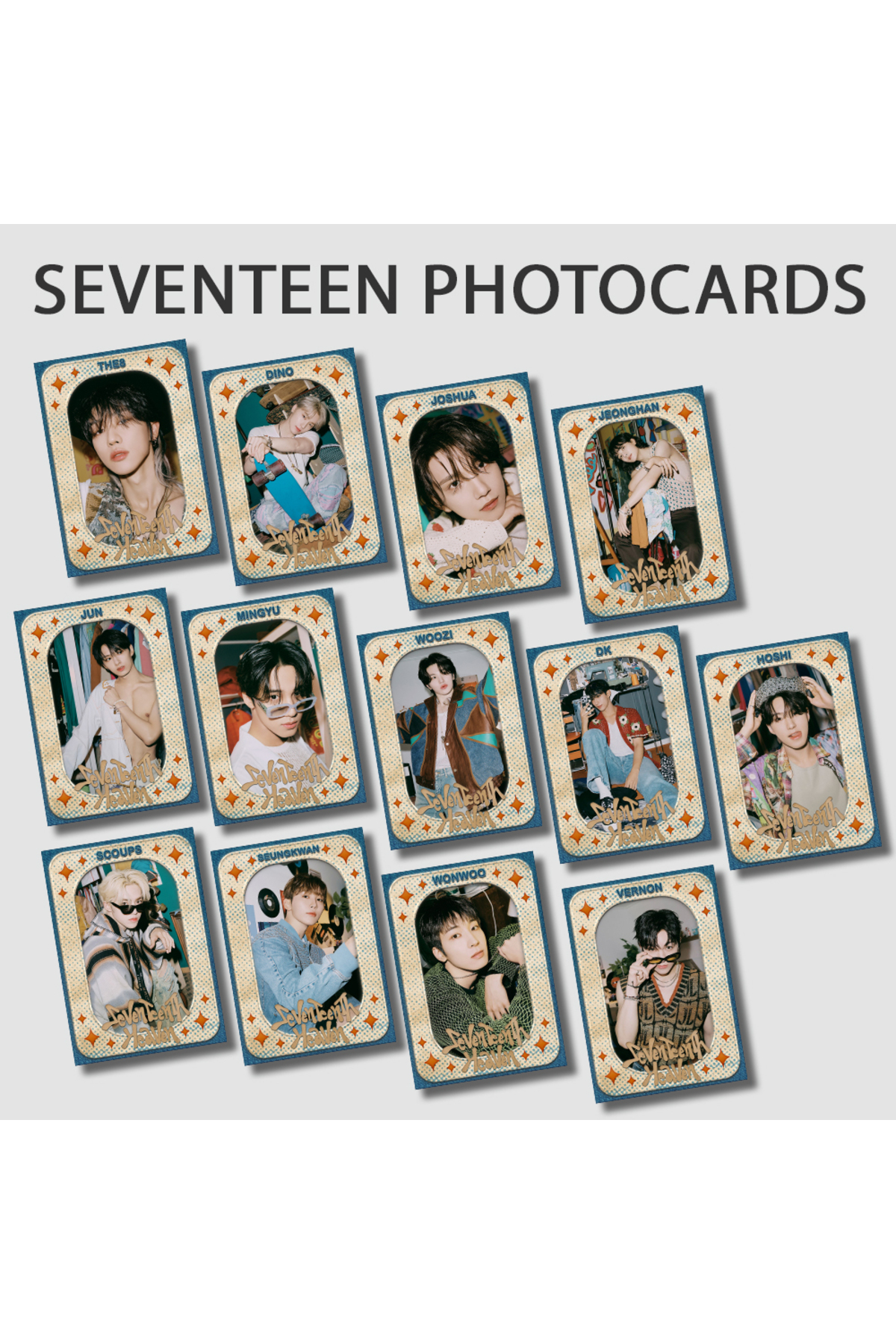 Güneş Kırtasiye Seventeen Kpop Fotokart Set 13 Adet Foto kart