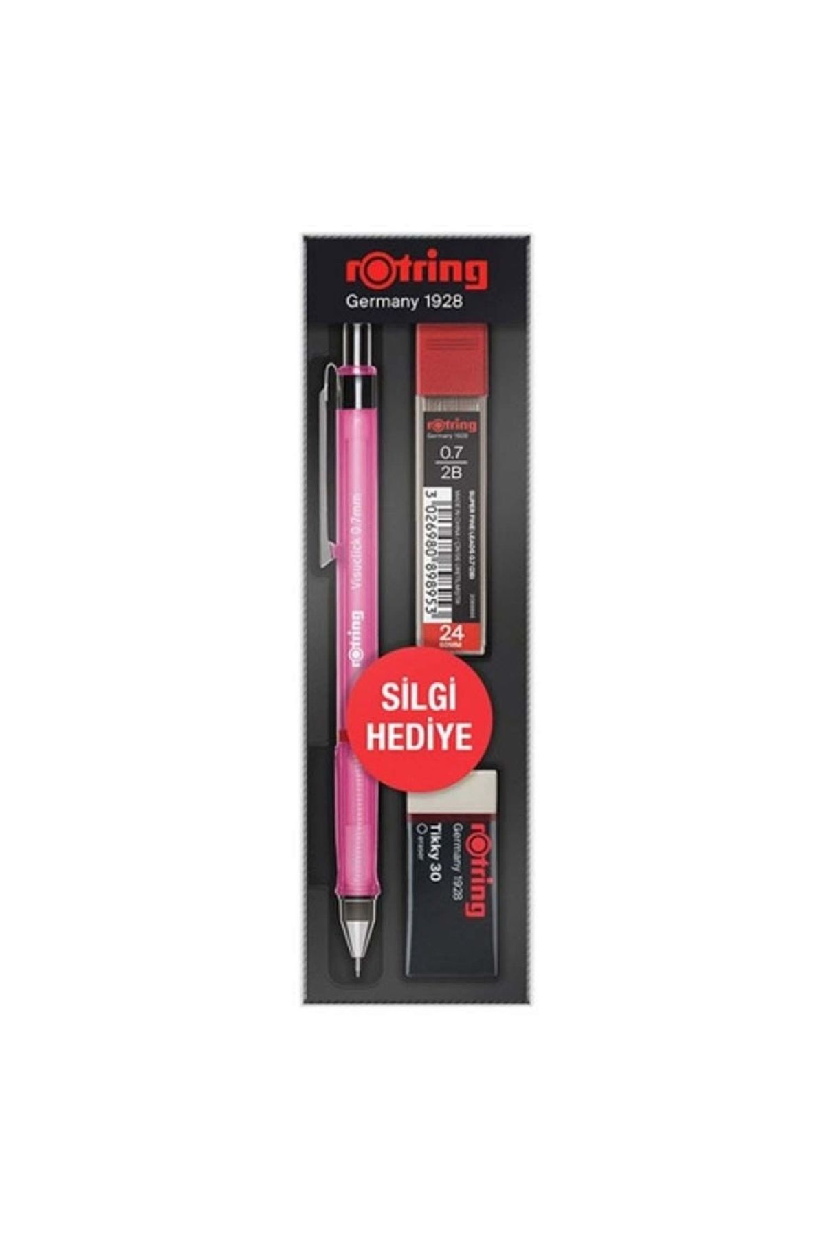 Rotring Visuclick 0.7mm Mechanical Pencil Transparent Pink 2089094 12  Pencils