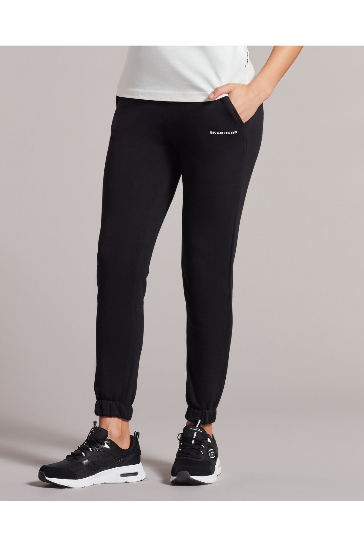 W New Basics Basics Elastic Cuff Jogger Kadın Siyah Eşofman Altı S222236-001