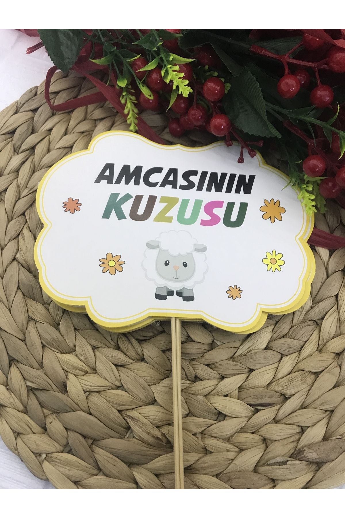 Deniz Party Store AMCASININ KUZUSU.... Temalı Konuşma Balonu 5 adet