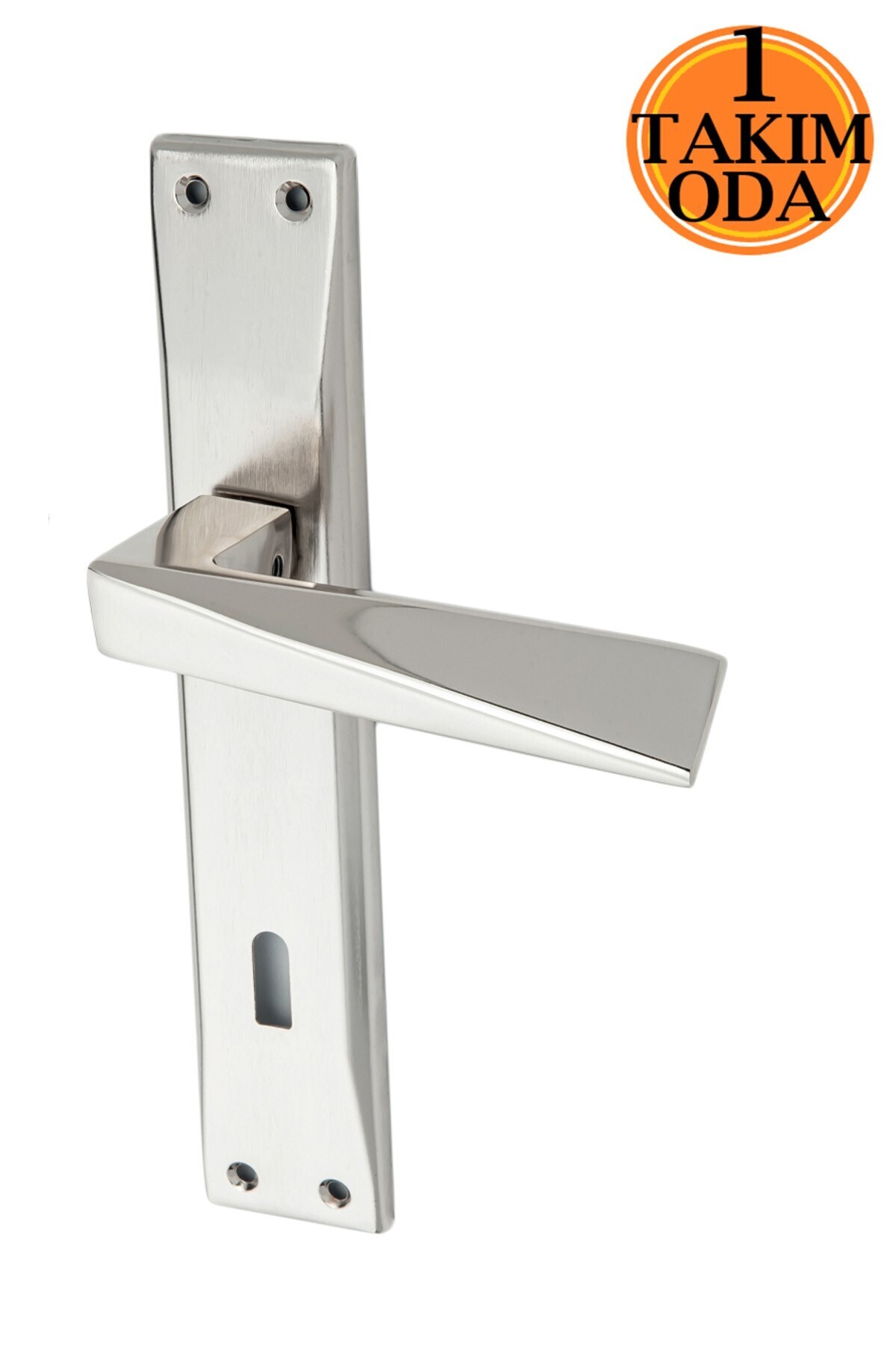 ŞENEL Yapı Market Piramit Krom Zamak Aynalı Oda Kapı Kolu Takım