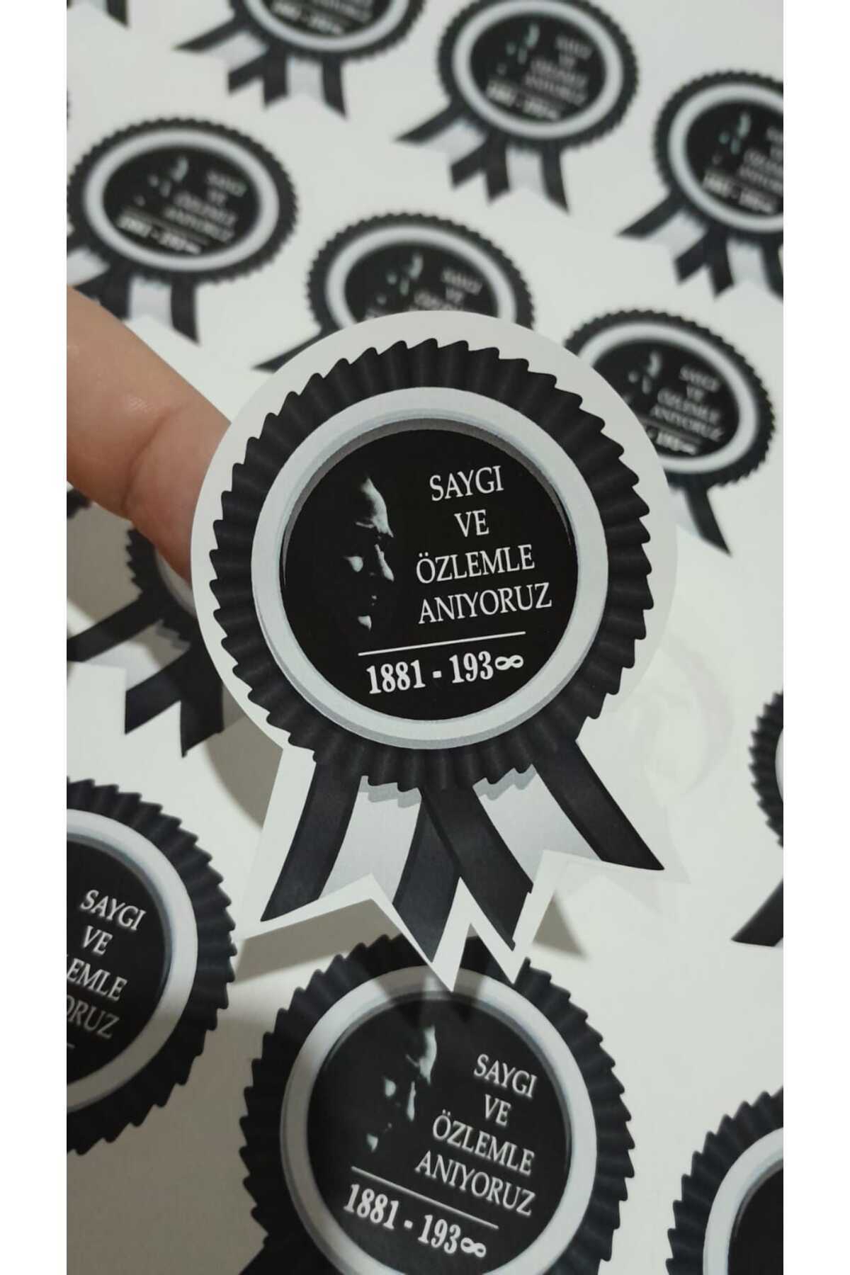 EGEM ŞEKER KONSEPT HEDİYELİK 10 KASIM ATATÜRK Ü ANMA GÜNÜNE ÖZEL 25 adet YAKA ETİKETİ