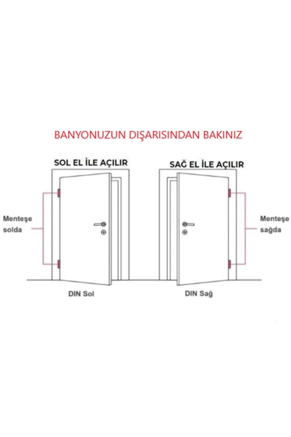 ŞENEL Yapı Market-Kumru Nickel Satin Mirrored WC Door Handle 4
