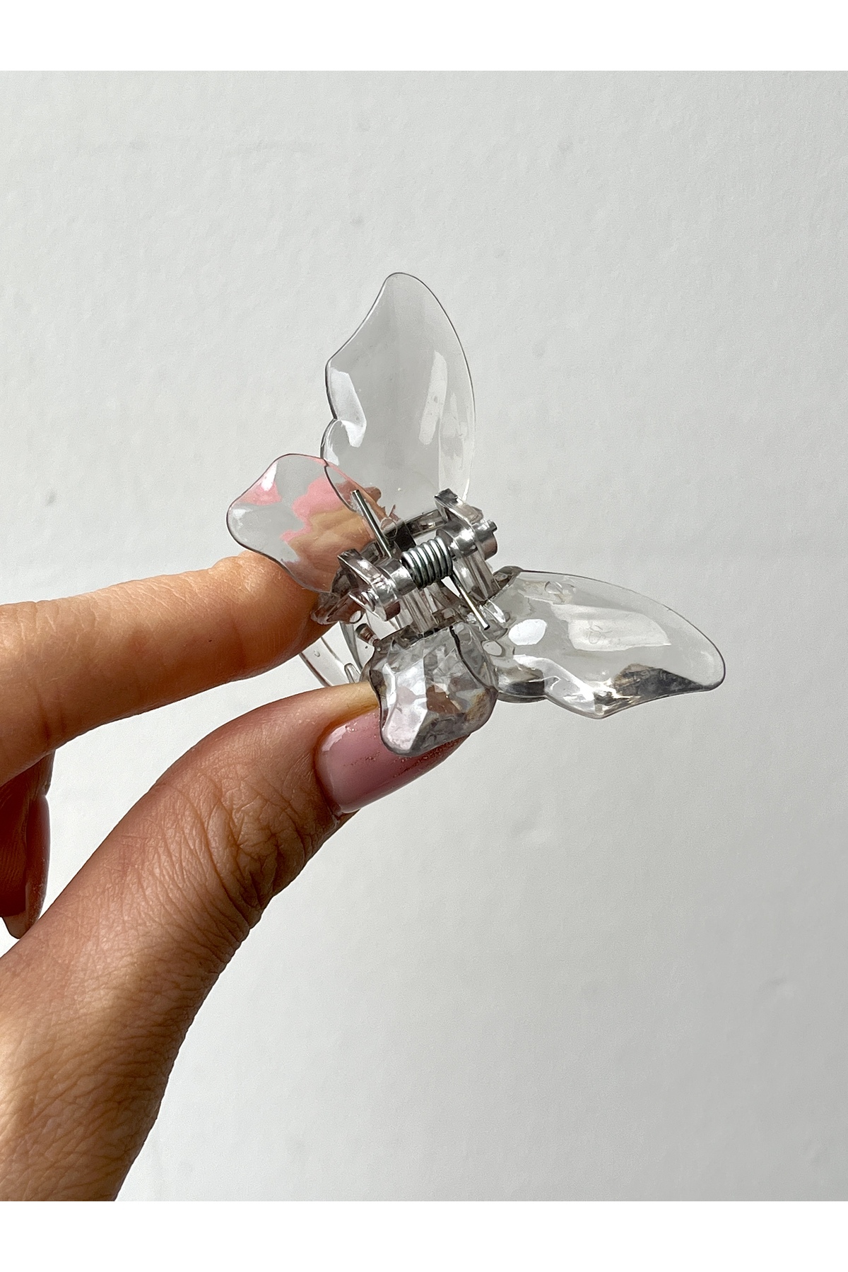 Small Size Latch Buckle with Transparent Butterfly