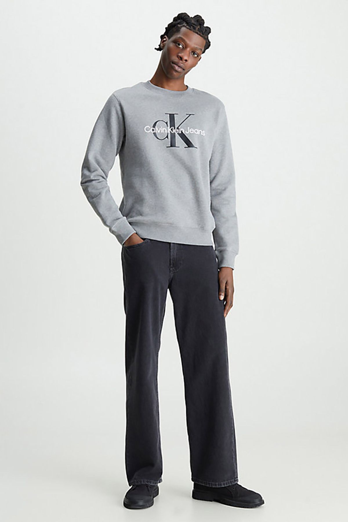 Calvin Klein Sweatshirt Gray Regular fit