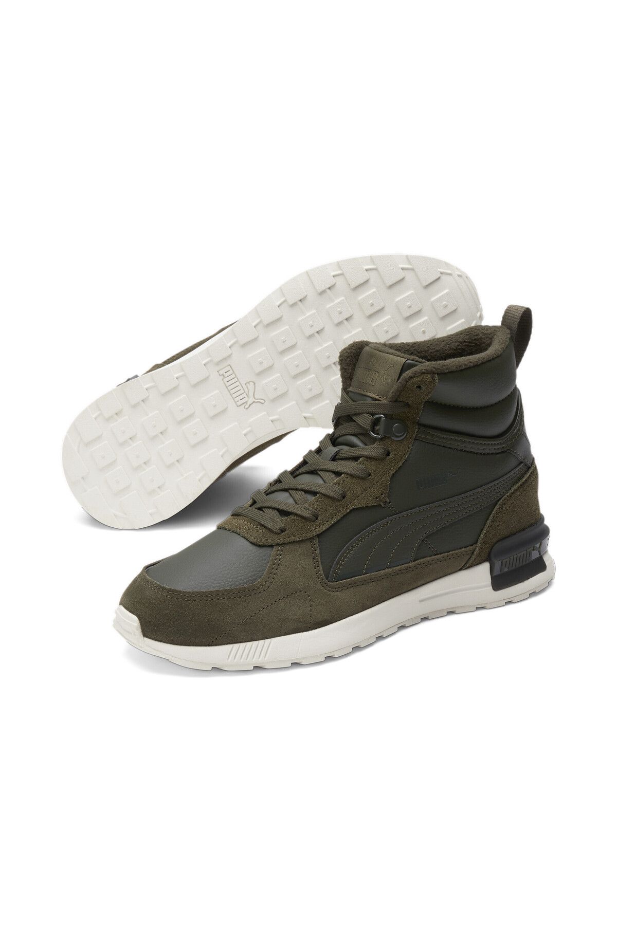 Puma Sneaker Gr n Flacher Absatz Trendyol