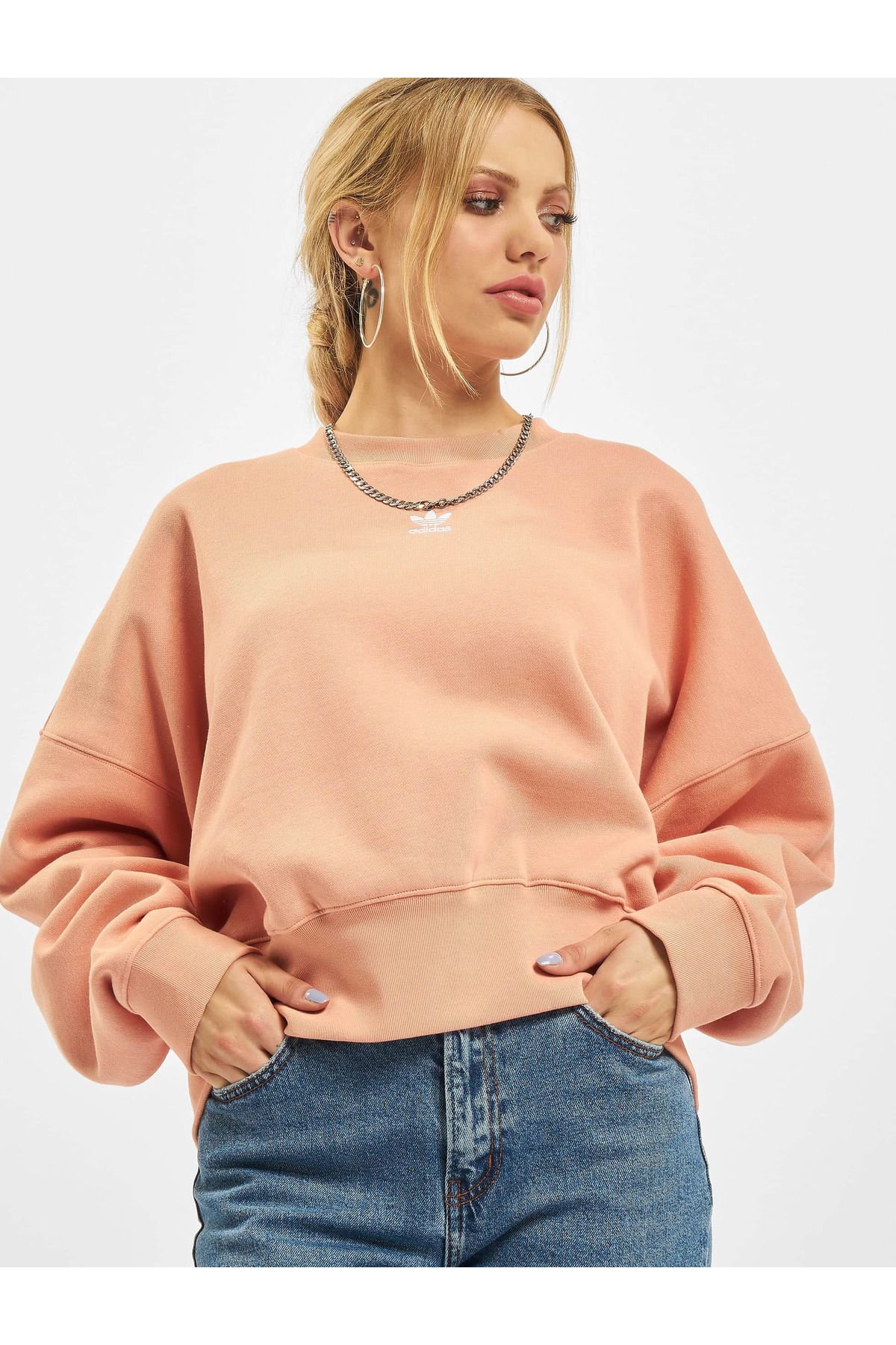 adidas Sweatshirt Orange Regular fit Trendyol