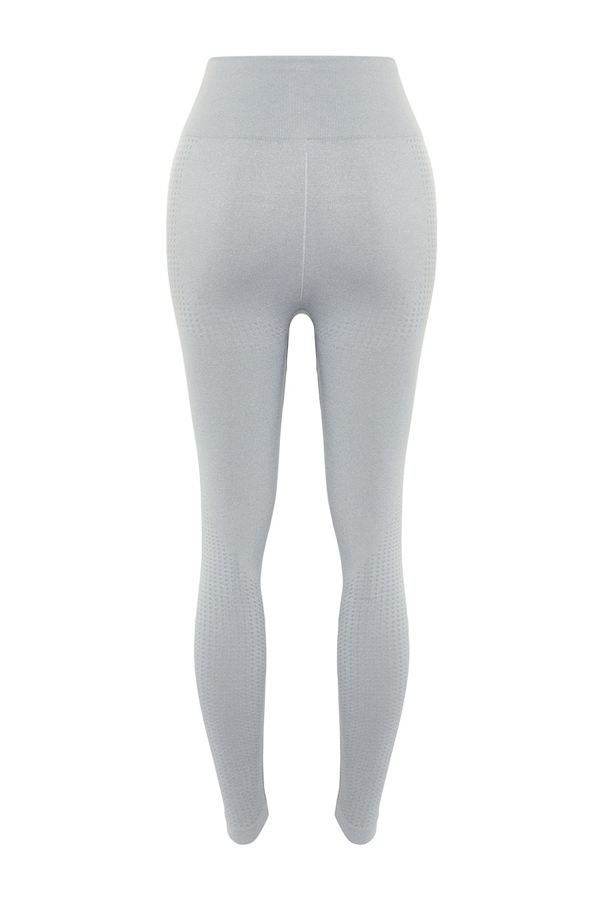 Trendyol Collection-Šedé bezešvé/bezešvé pletené sportovní legíny TWOSS21TY0024 10