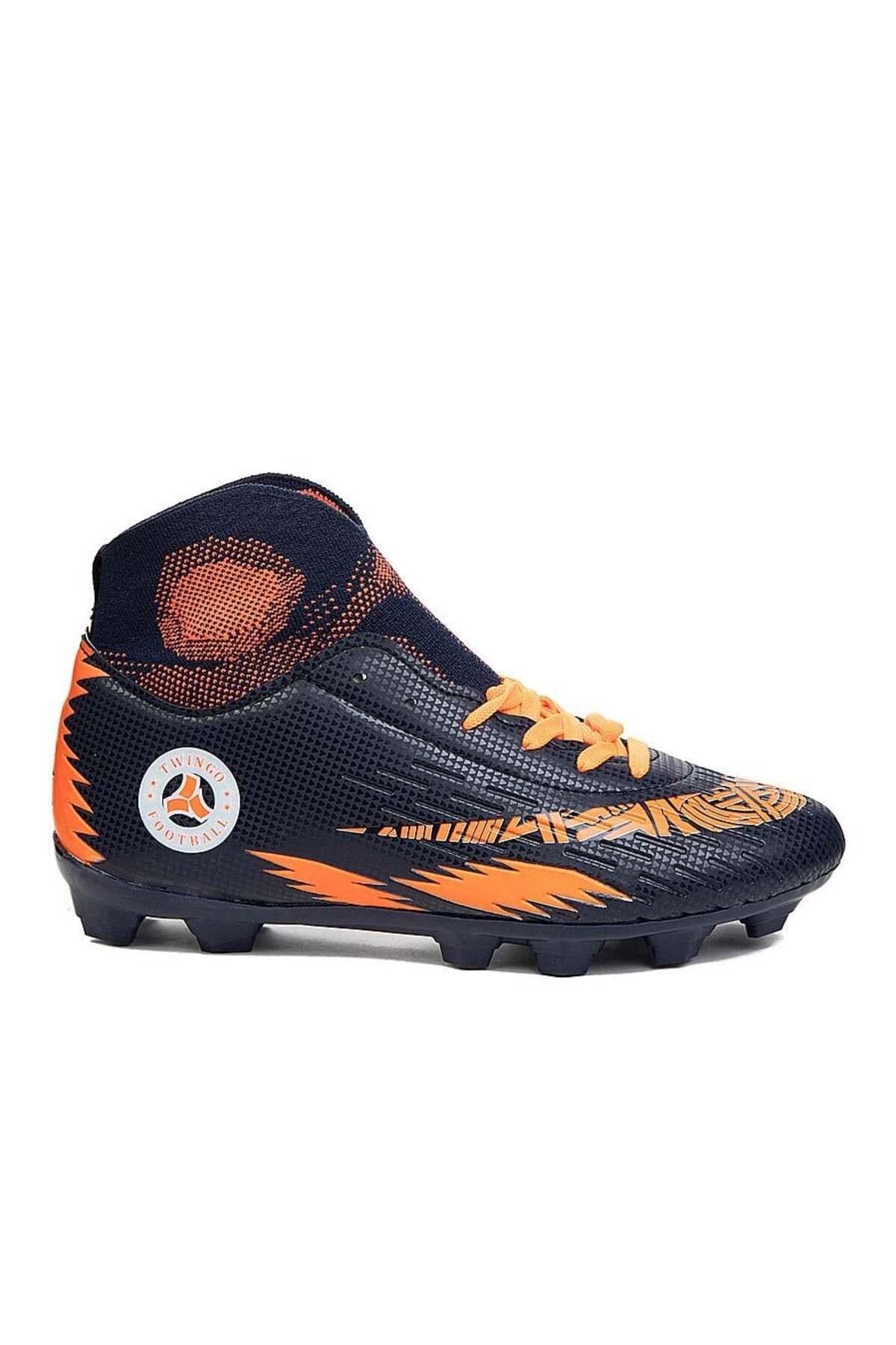 Navy and orange turf shoes store