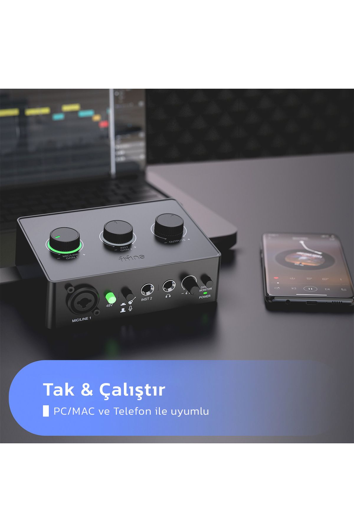 Fifine-Ksh2 Studio Recording Bundle 8