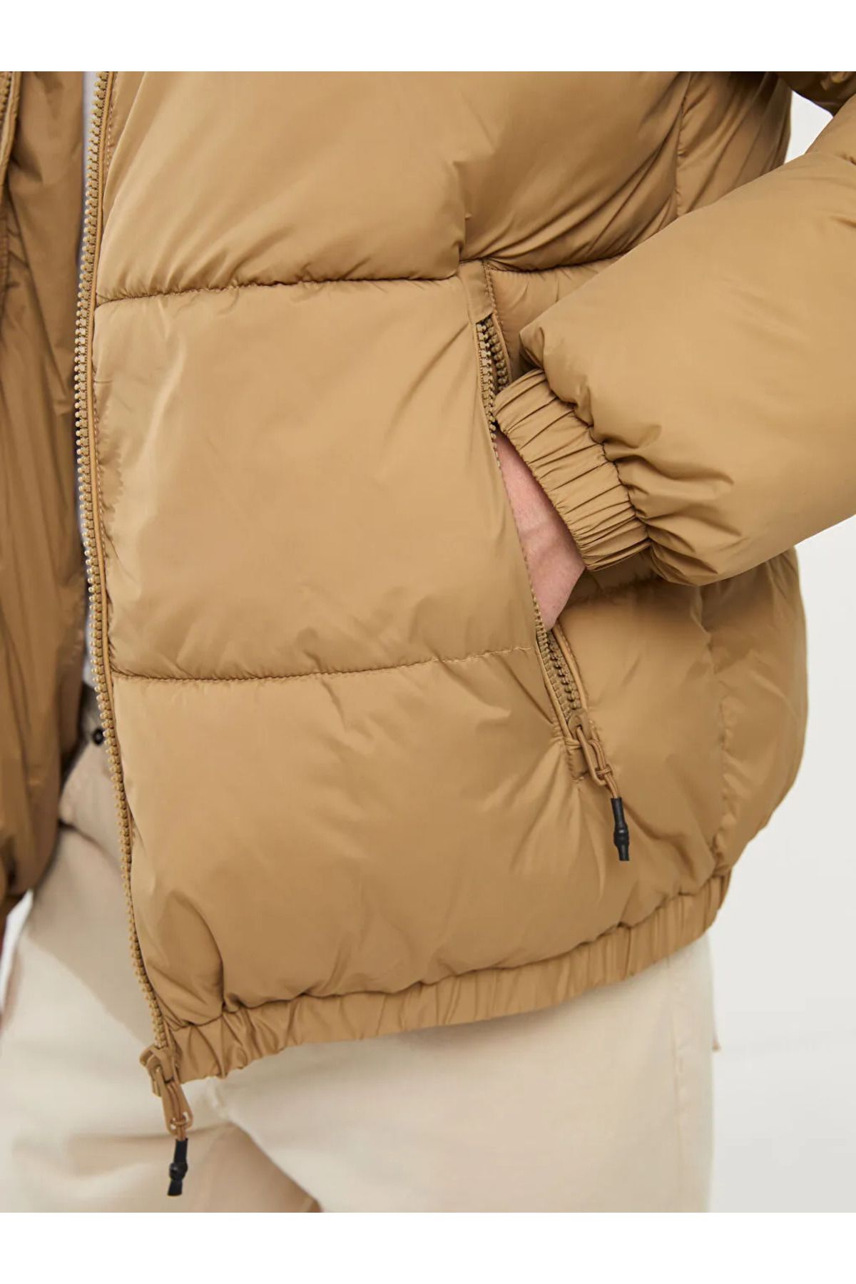 LC Waikiki LCW Casual Standard Fit Hooded Men s Puffer Coat Trendyol