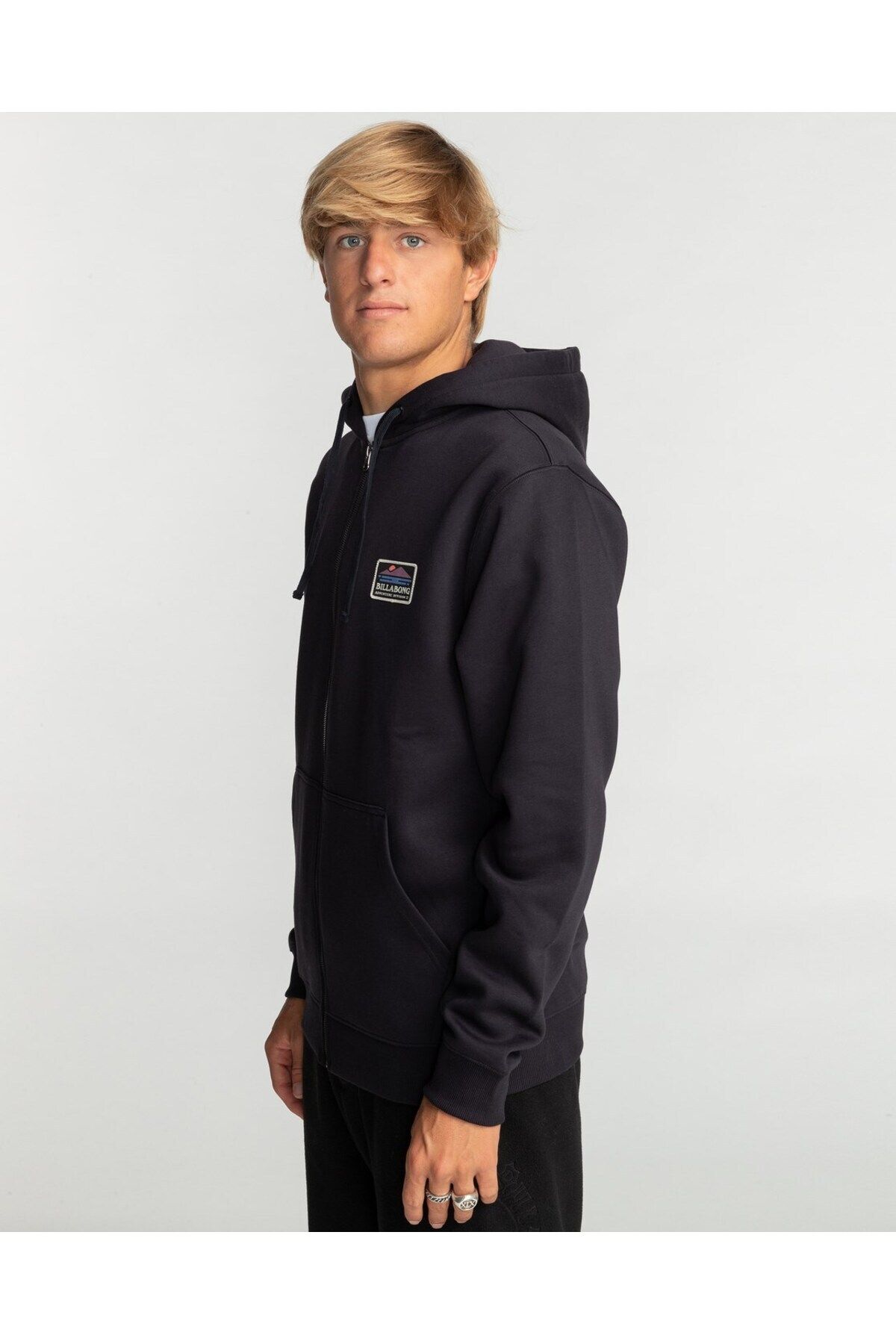 Black billabong hoodie sales