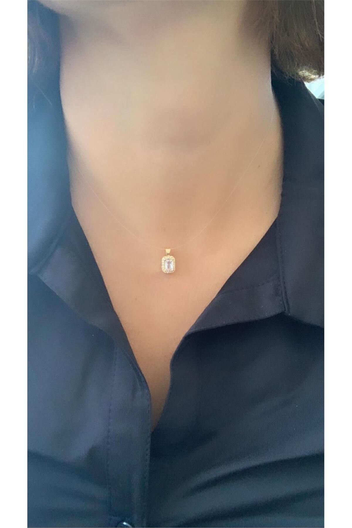 Fish line cheap necklace