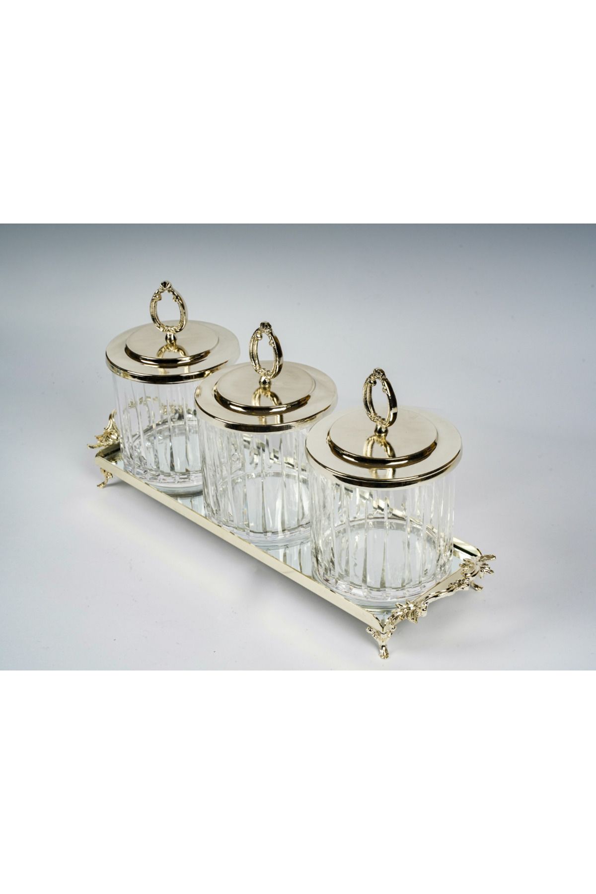 Pars-Spice Set with 3-Piece Stylish Design that You Can Use in Many Catecories with Silver Tray 1