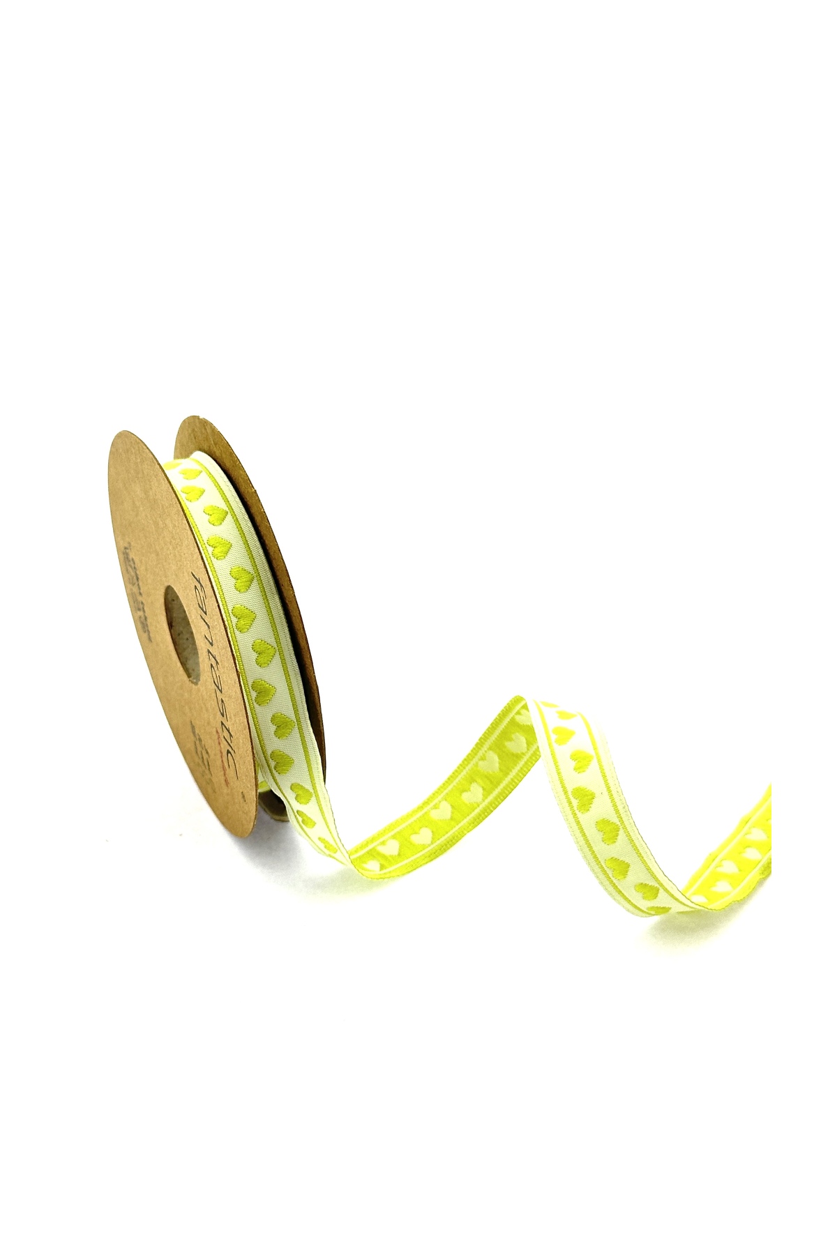 HEART PATTERNED WOVEN RIBBON (11mm WIDTH - 10mt LENGTH)
