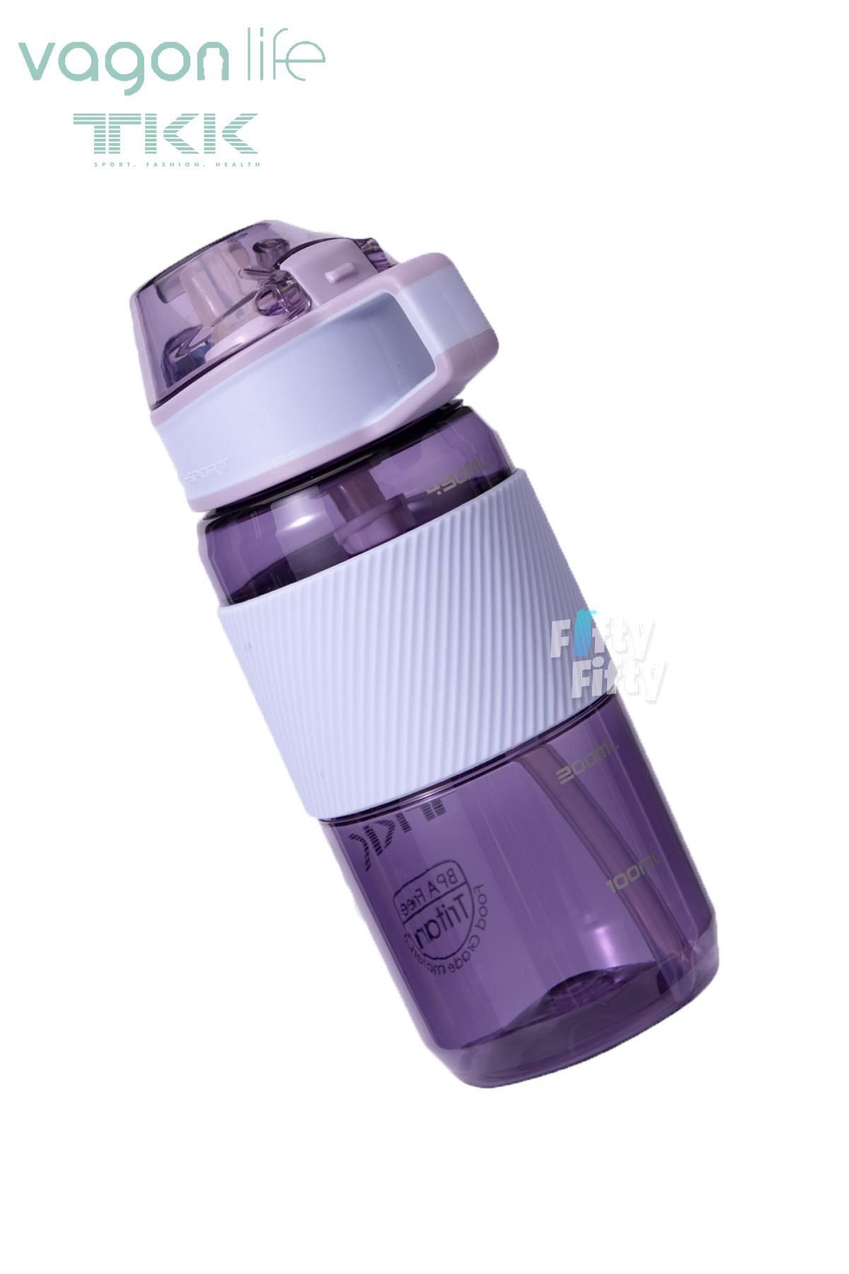 Vagonlife-TKK 500 ML Thick Non-Bite Straw Bpa-Free Tritan Water Flask with Carrying Handle FFTKK1003-500ML 3