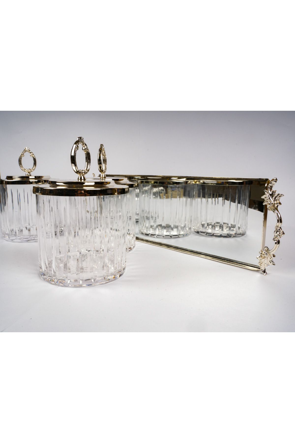 Pars-Spice Set with 3-Piece Stylish Design that You Can Use in Many Catecories with Silver Tray 3