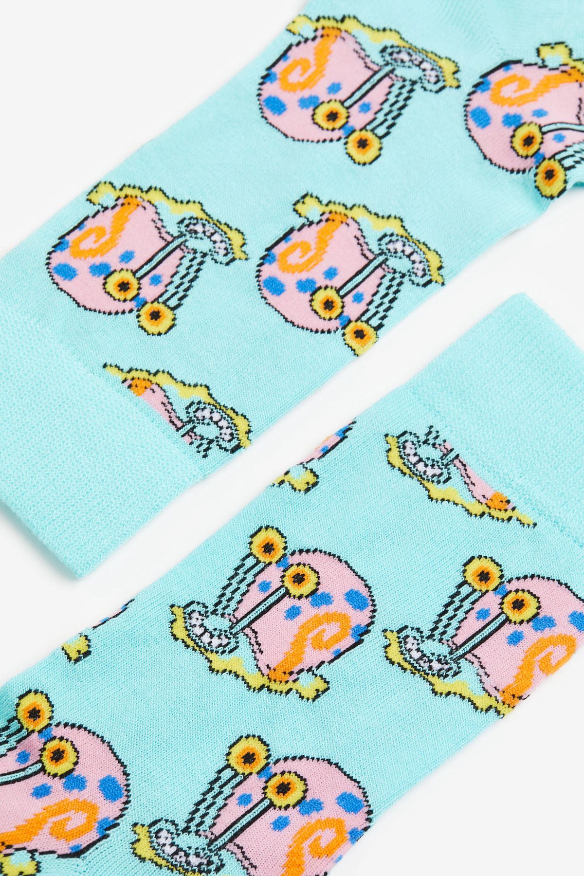 Happy Socks-Spongebob Series Smiling Gary Patterned Socks 2