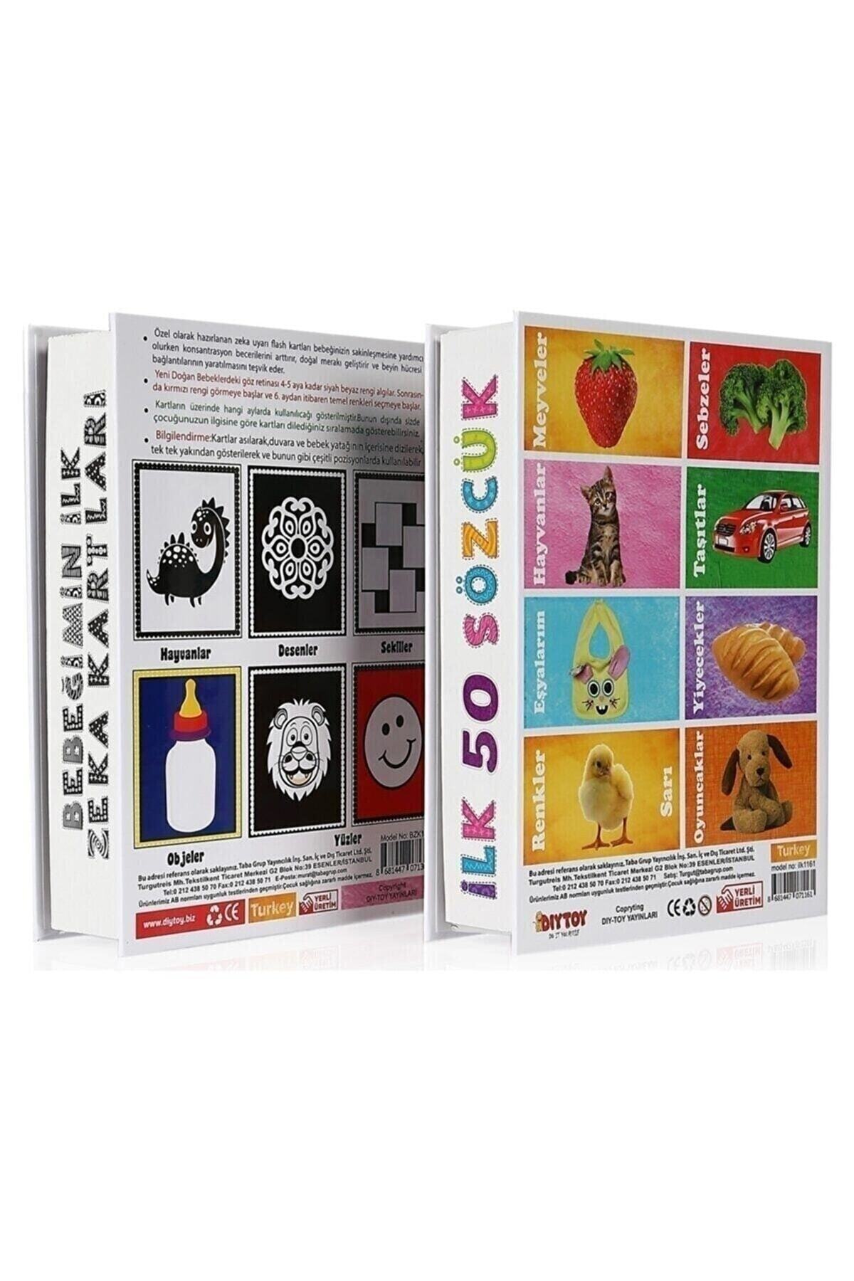toysnet Flash Cards Ilk 50 Sözcük + Bebeğimin Ilk Zeka Kartları Bebek Eyitiçi Set 2 Li fotoğrafı 3 (önizleme)