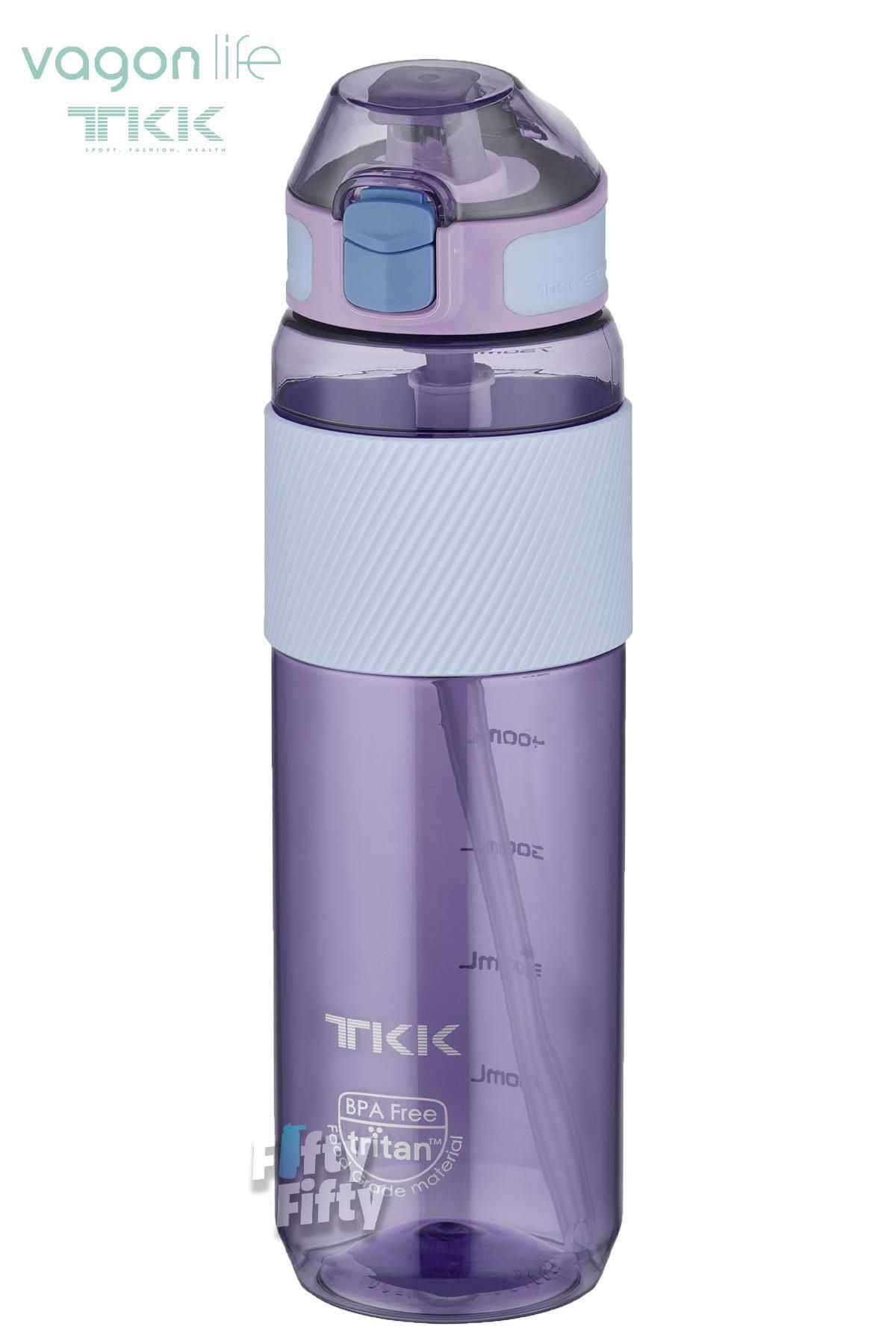 Vagonlife-TKK 800 ML Thick Non-Bite Straw Bpa-Free Tritan Water Flask with Carrying Handle FFTKK1003-800ML 1