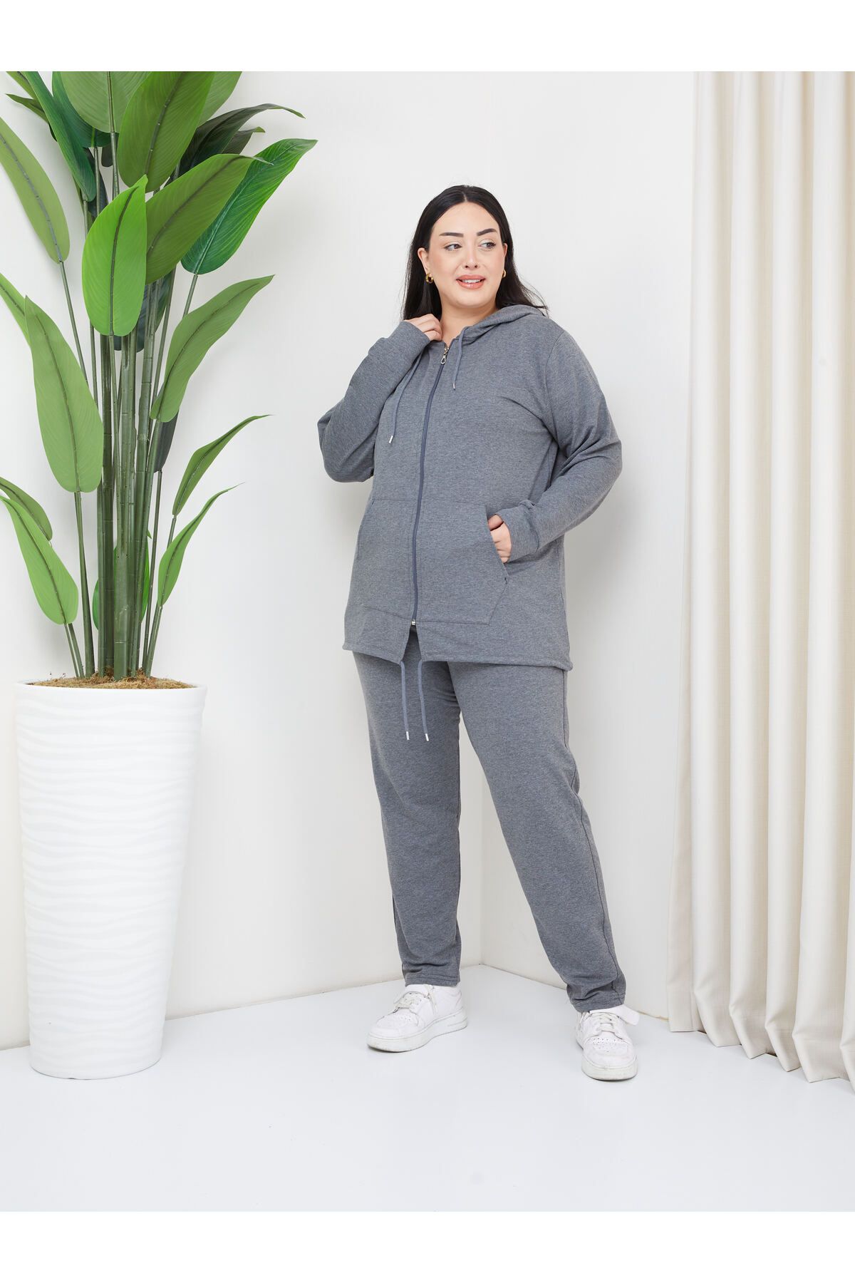 tarz ms per Large Size Suit with Elastic Waist Comfort Model