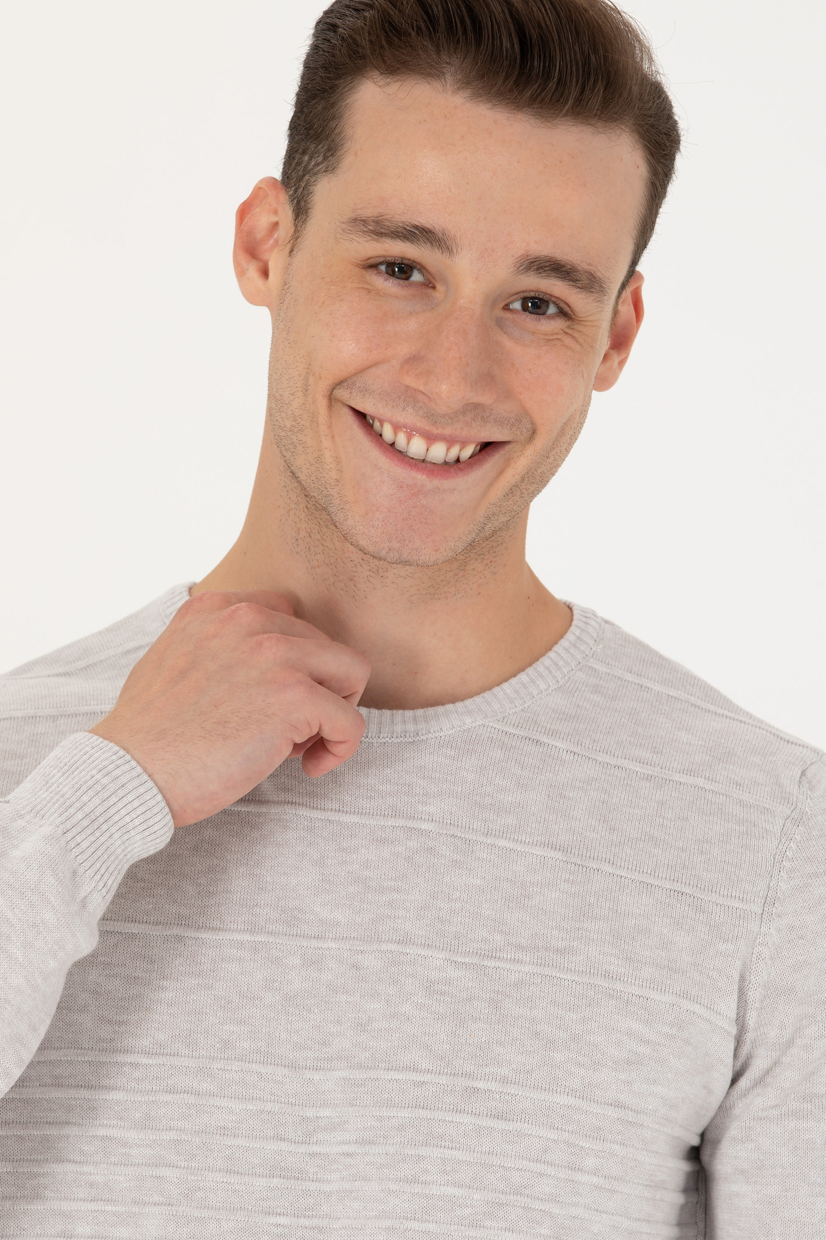 بافت و پلیور مردانه مشکی یو اس پولوU.S. Polo Assn. | G081GL0TK.000.1678308 اورجینال - تصویر 2