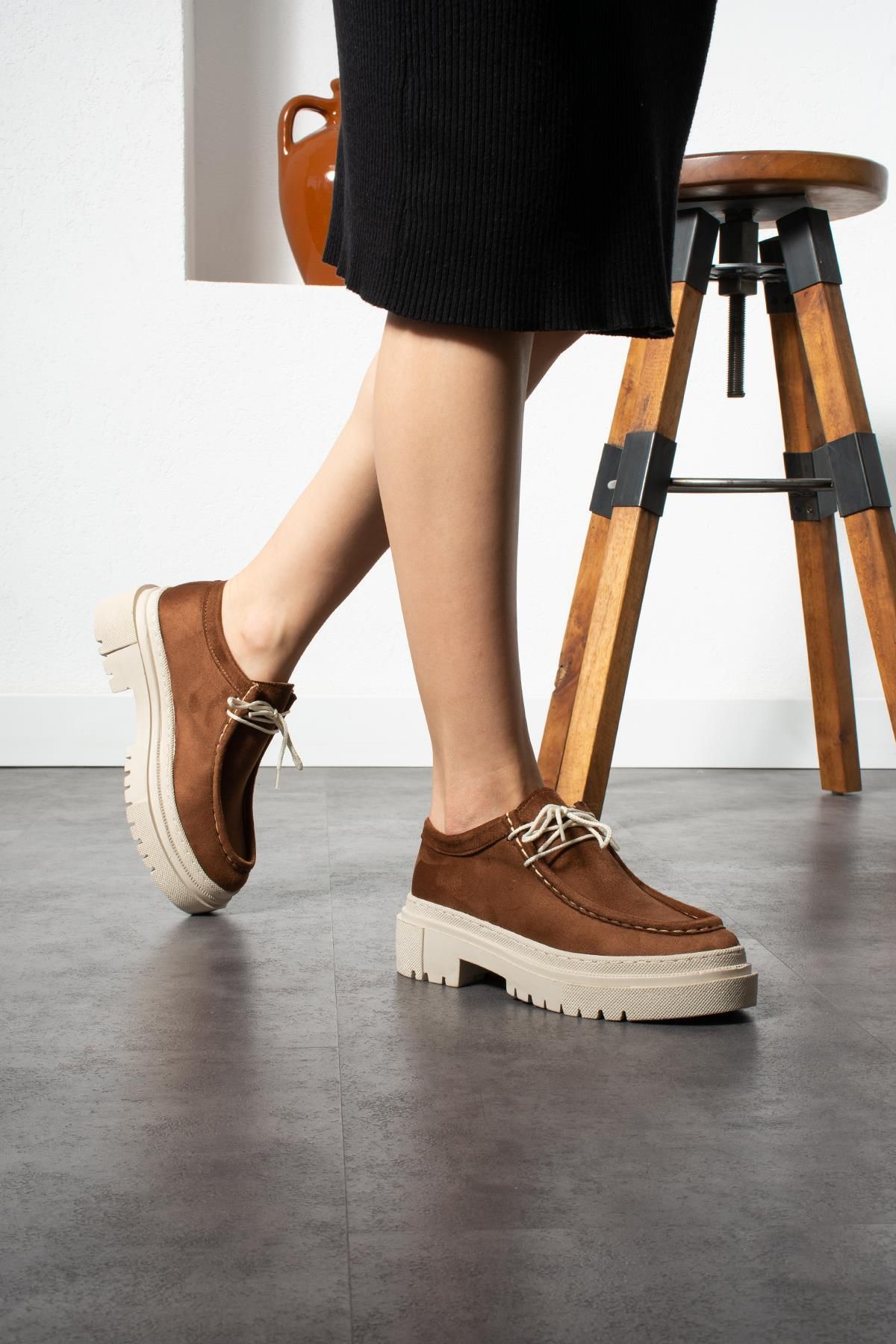 ZENNESHOES-Women's Lace-up Loafer Shoes 4
