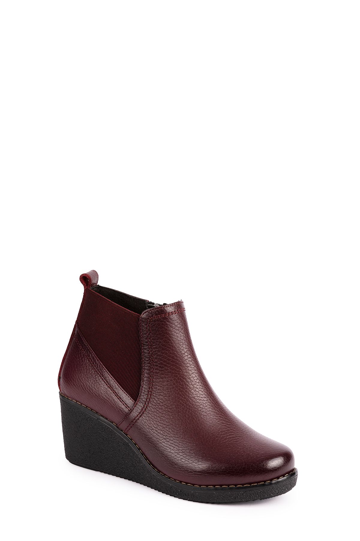 Elile Shoes-Genuine Leather 34-35-41-42 Size Wedge Heel Women's Boots 2