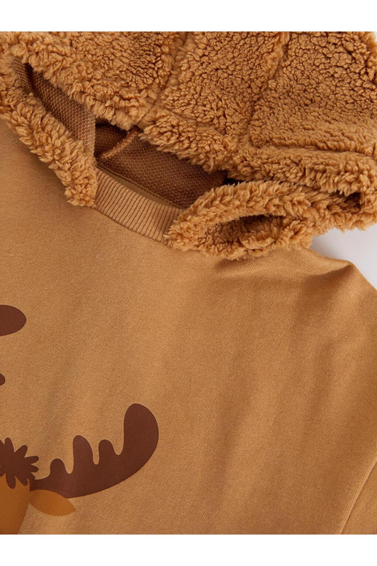 سویشرت پسرانه مشکی LC Waikiki | W2G883B1 اورجینال - تصویر 6