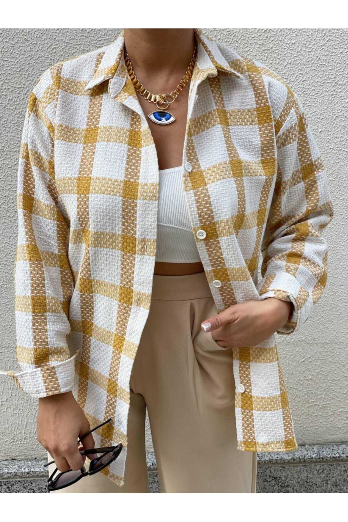 DA ACCESSORY Shirt Yellow Regular fit Trendyol