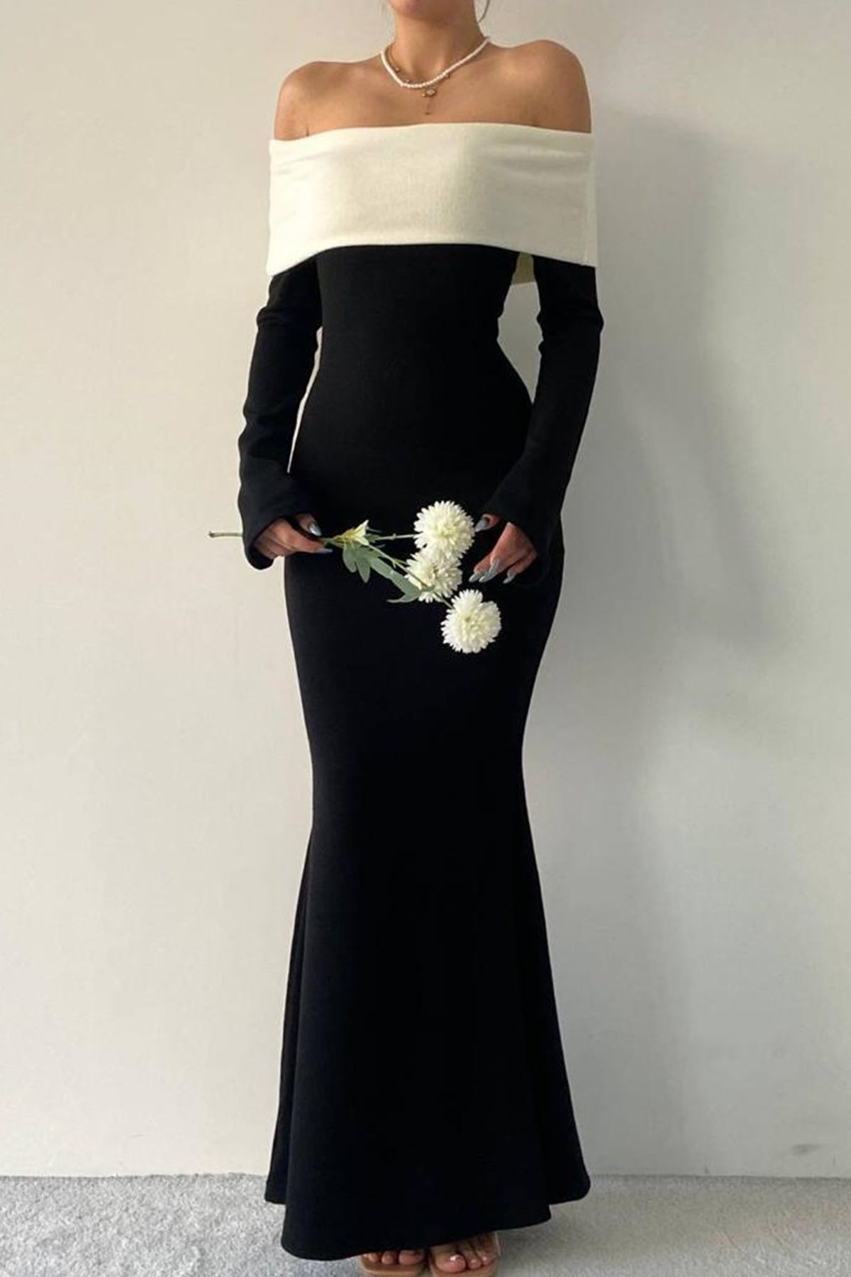 Pencil cut on sale long gown