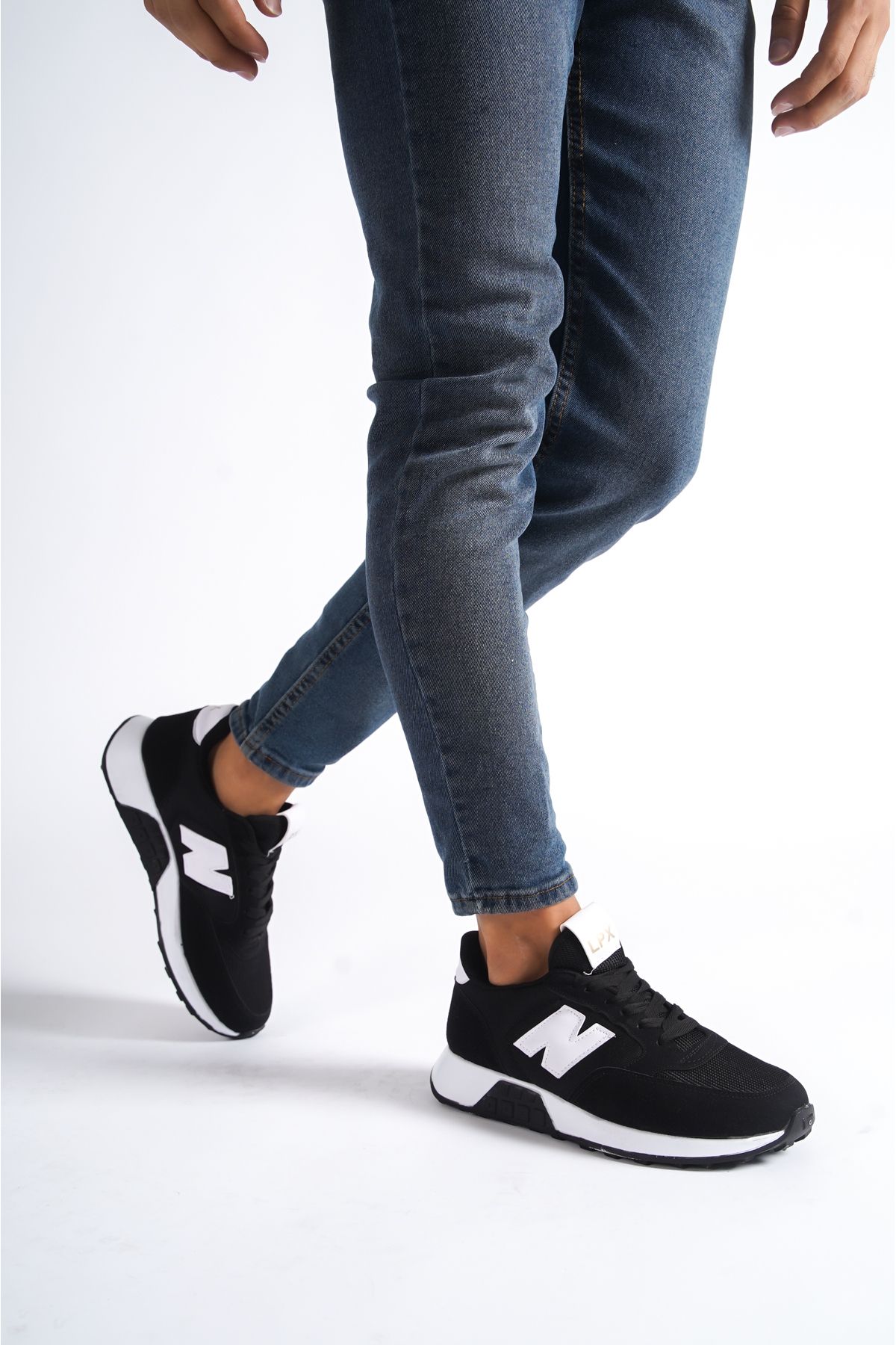 Unisex N Siyah Günlük Rahat Spor Ayakkabı NK0520