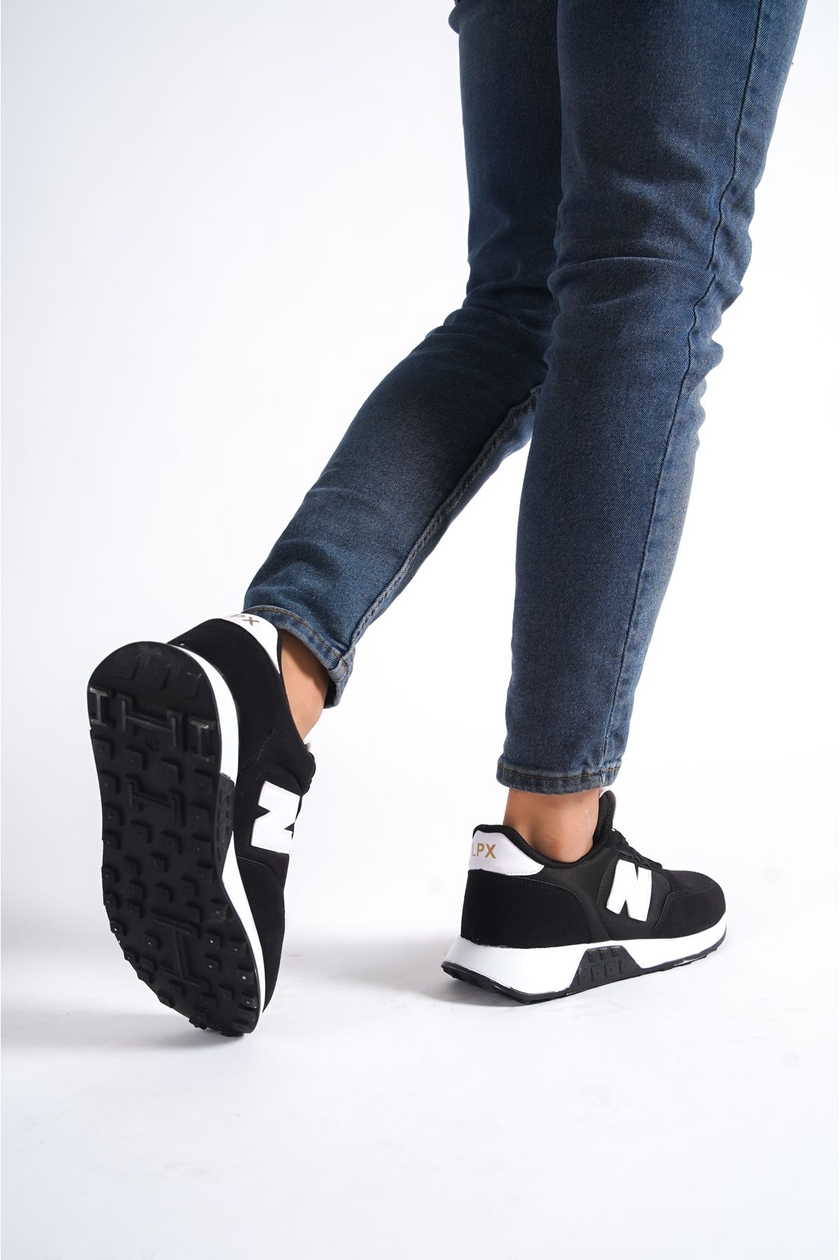 Unisex N Siyah Günlük Rahat Spor Ayakkabı NK0520