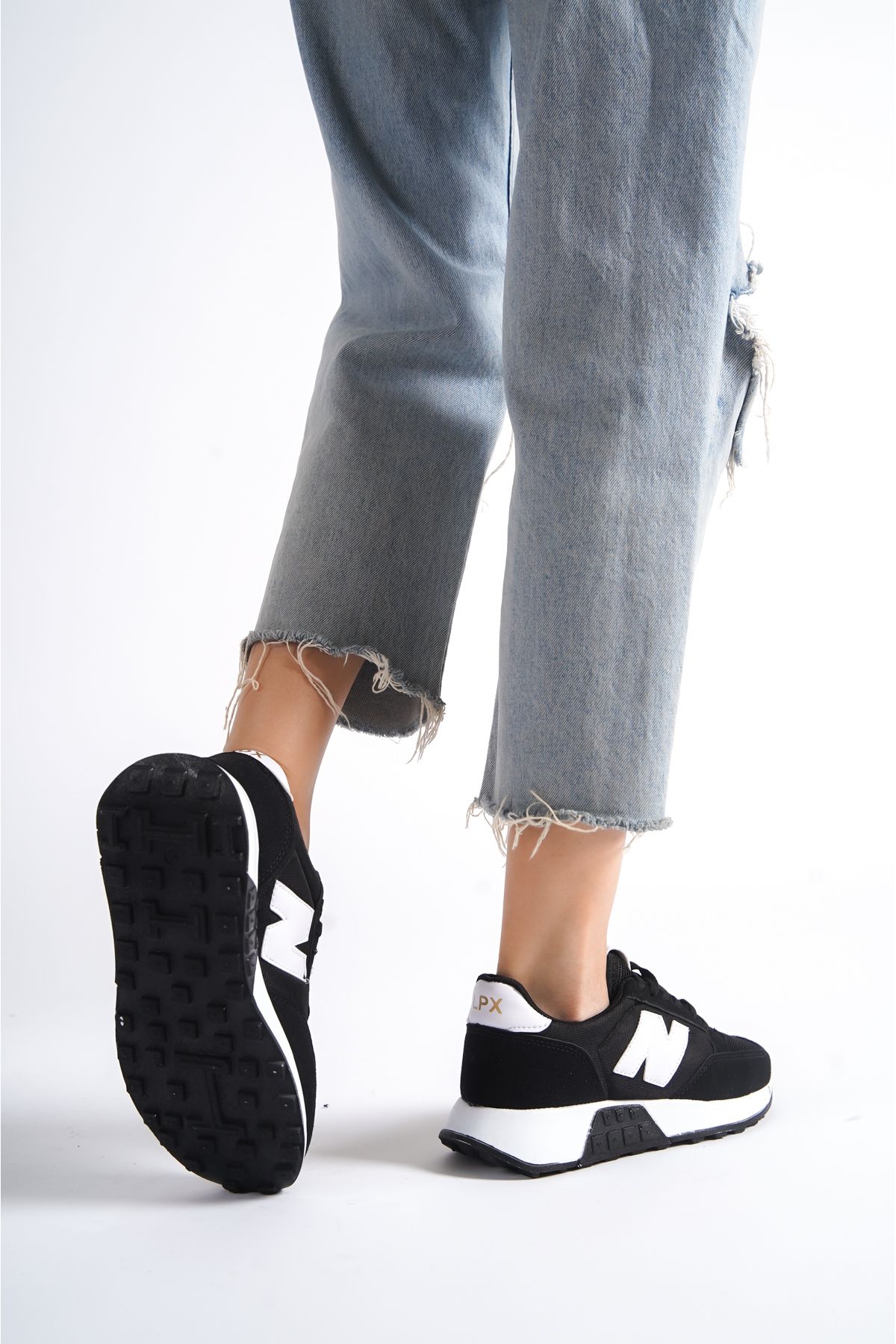 Unisex N Siyah Günlük Rahat Spor Ayakkabı NK0520