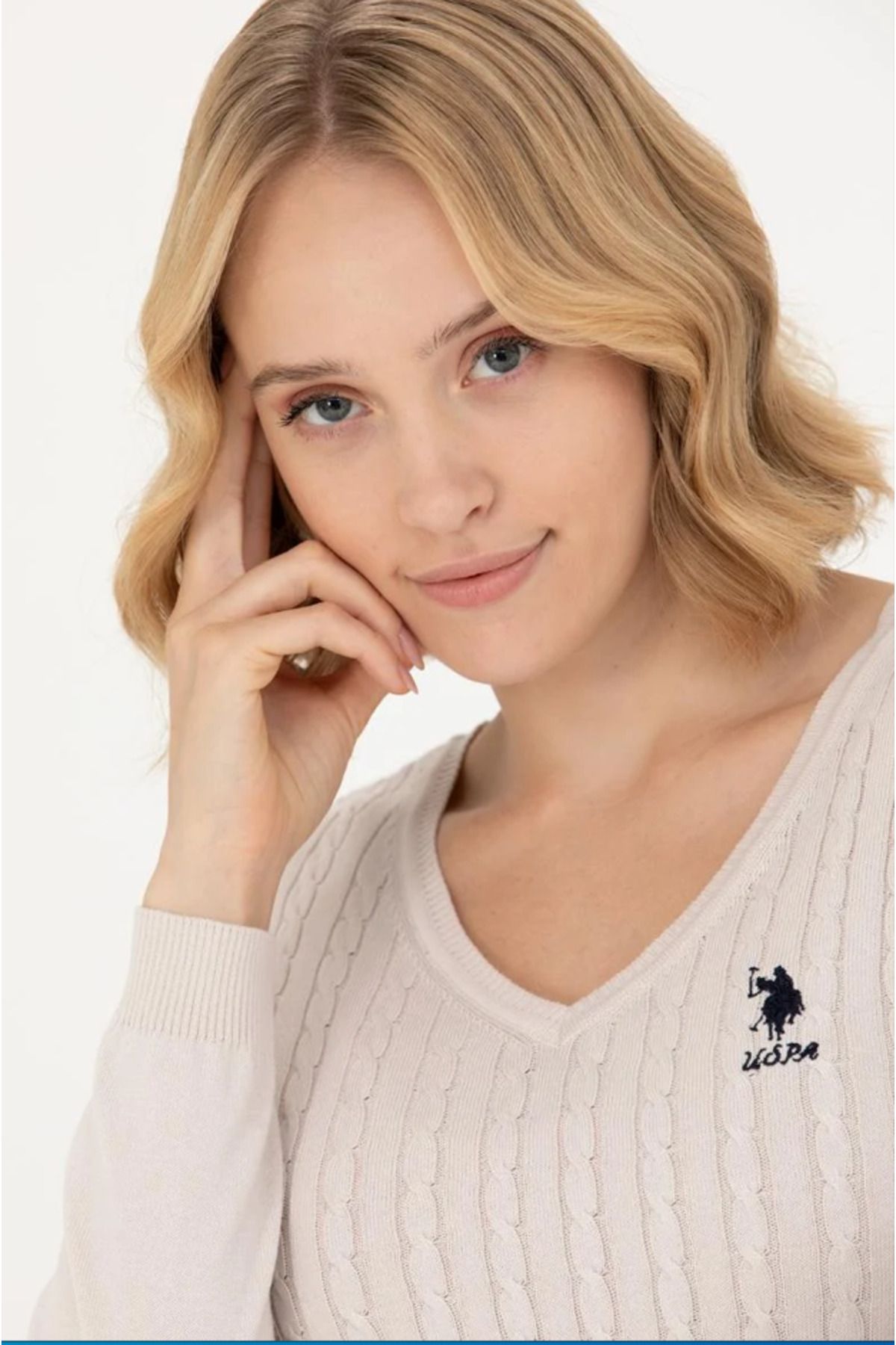 Us polo assn v neck cheap sweater